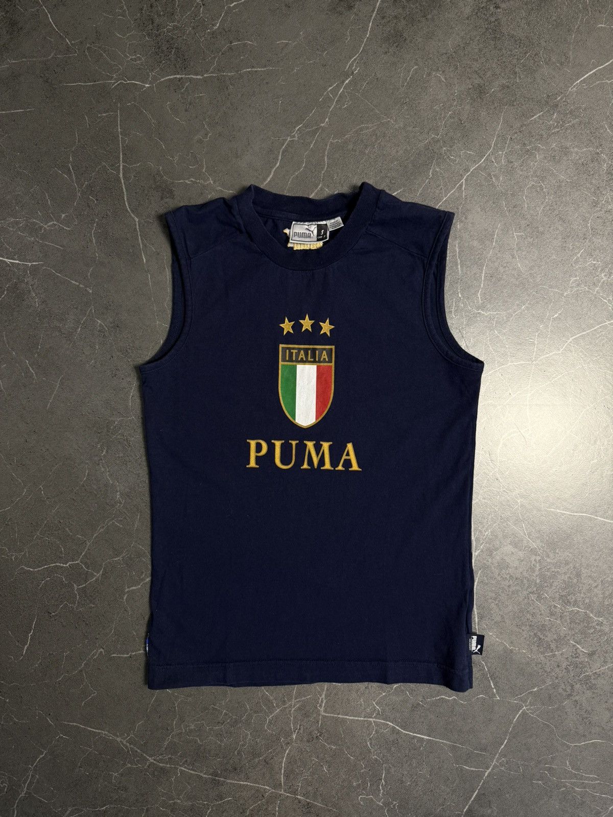 Puma Puma Italia big logo short sleeve shirt vintage 90-e Size US S / EU 44-46 / 1 - 1 Thumbnail