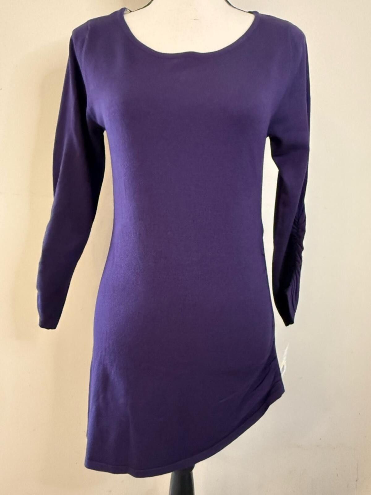 Other Love Always grape purple mini dress side ruching & zip SZ M Size M / US 6-8 / IT 42-44 - 1 Thumbnail