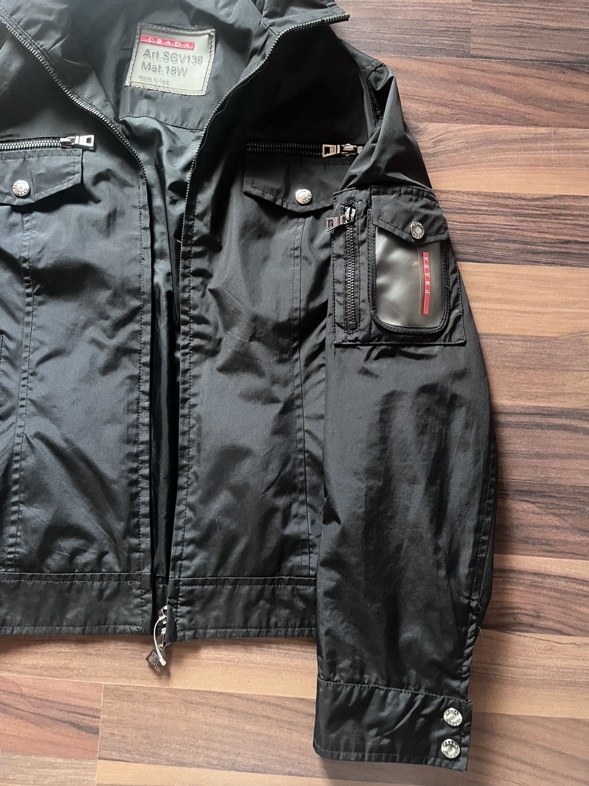 Prada Prada nylon biker jacket ss06 Size US M / EU 48-50 / 2 - 3 Thumbnail