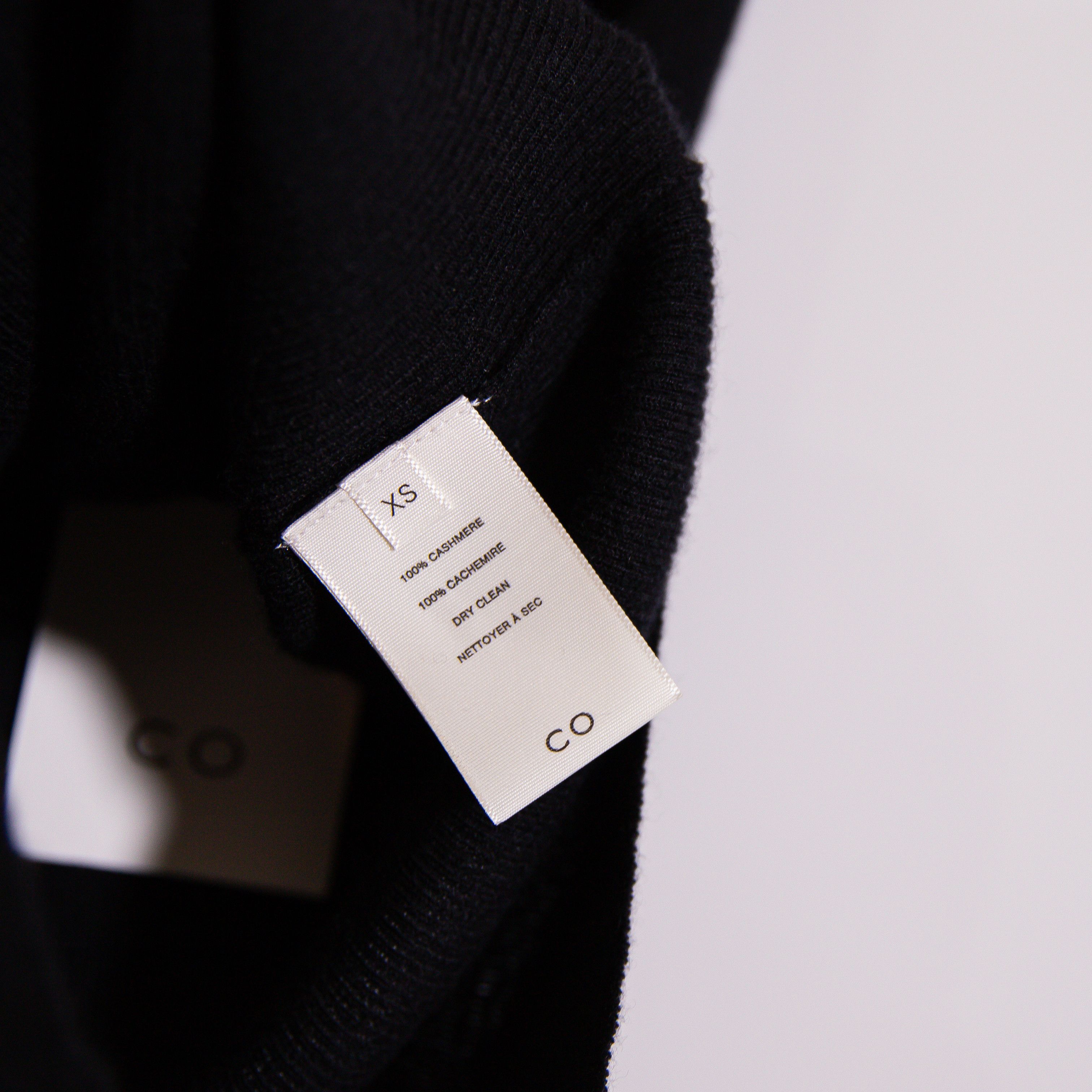 CO NEW CO 100% Cashmere Ribbed Knit Scoop Size XS / US 0-2 / IT 36-38 - 3 Thumbnail