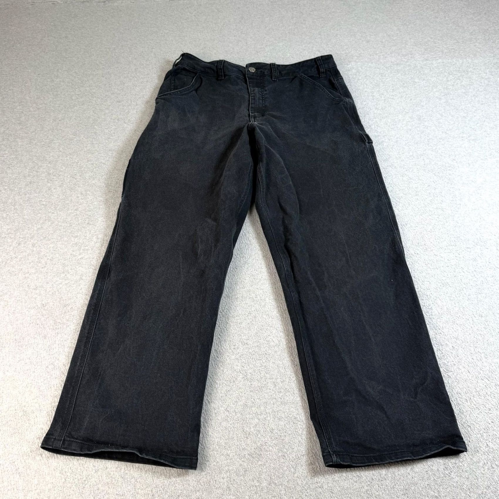 Nike Nike Jeans Mens 34x28 Black Relaxed Fit Cargo Denim Streetwear Y2K Size US 34 / EU 50 - 2 Thumbnail