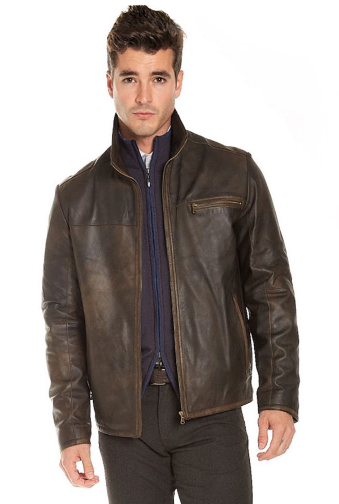 Gimo's Leather jacket. Medium Size US M / EU 48-50 / 2 - 3 Thumbnail