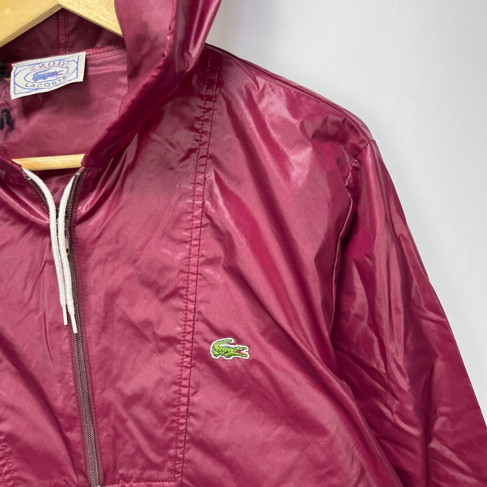 Lacoste × Vintage Vintage 90s Lacoste Anorak Windbreaker Jacket Medium Size US M / EU 48-50 / 2 - 3 Thumbnail