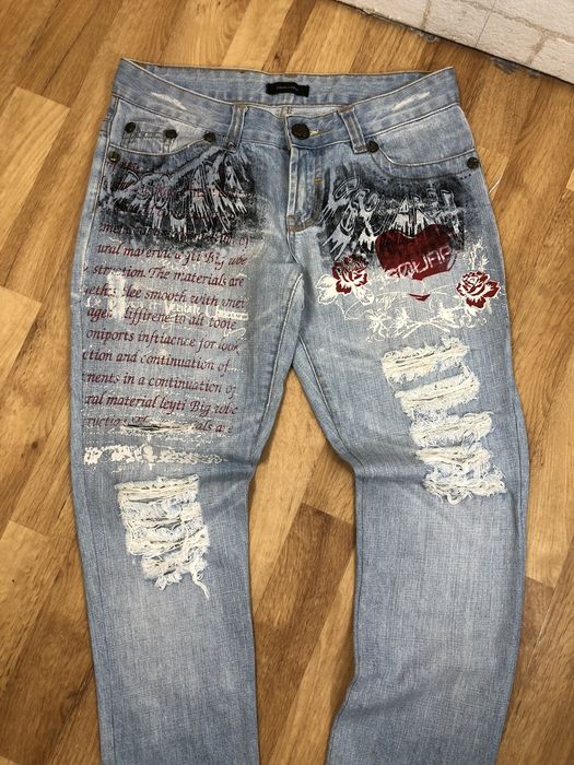 Dsquared2 Dsquared2 Icon Paint Splatter Distressed Skater Denim Jeans