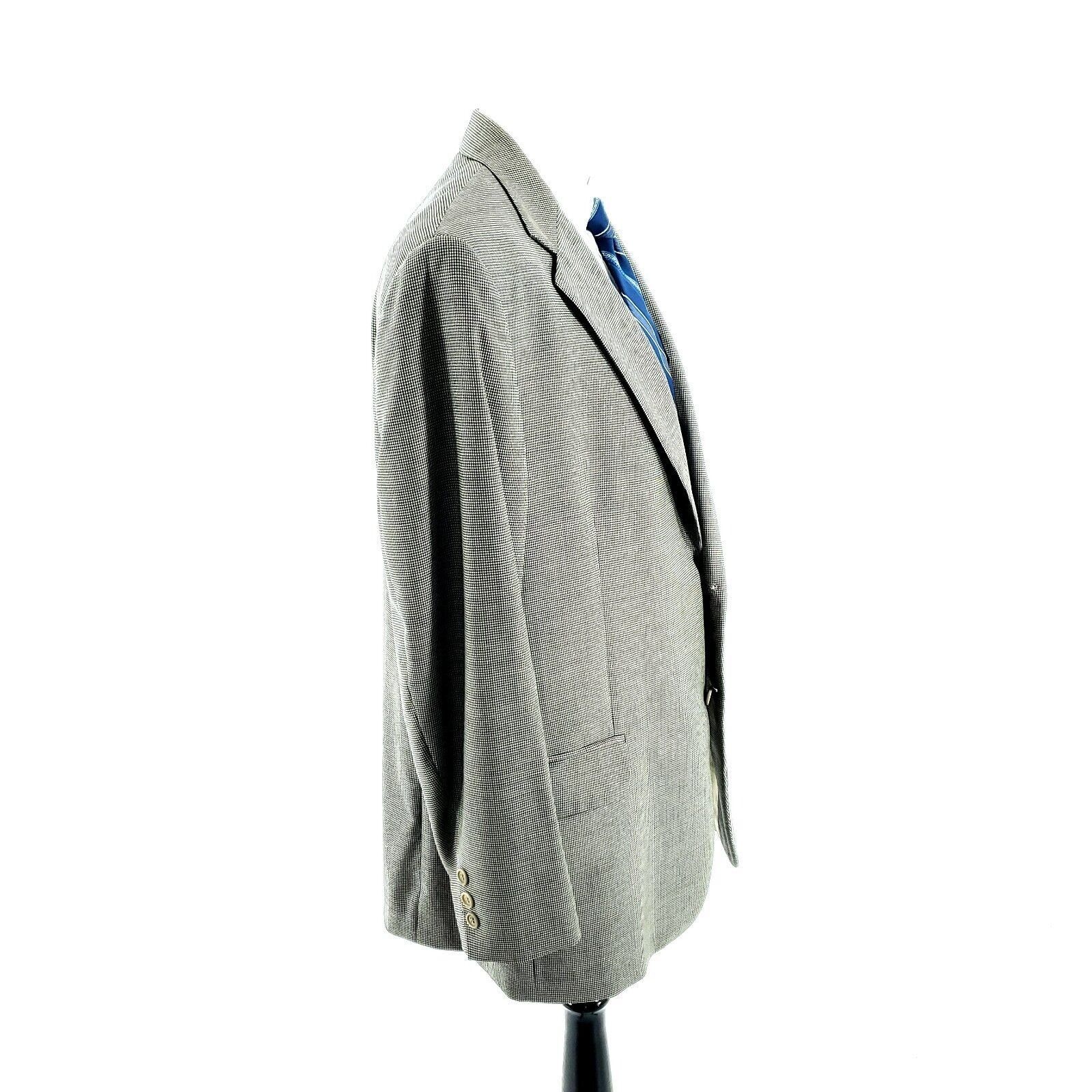 Brooks Brothers Worsted Wool 2 Button Sport Coat 44R Black T