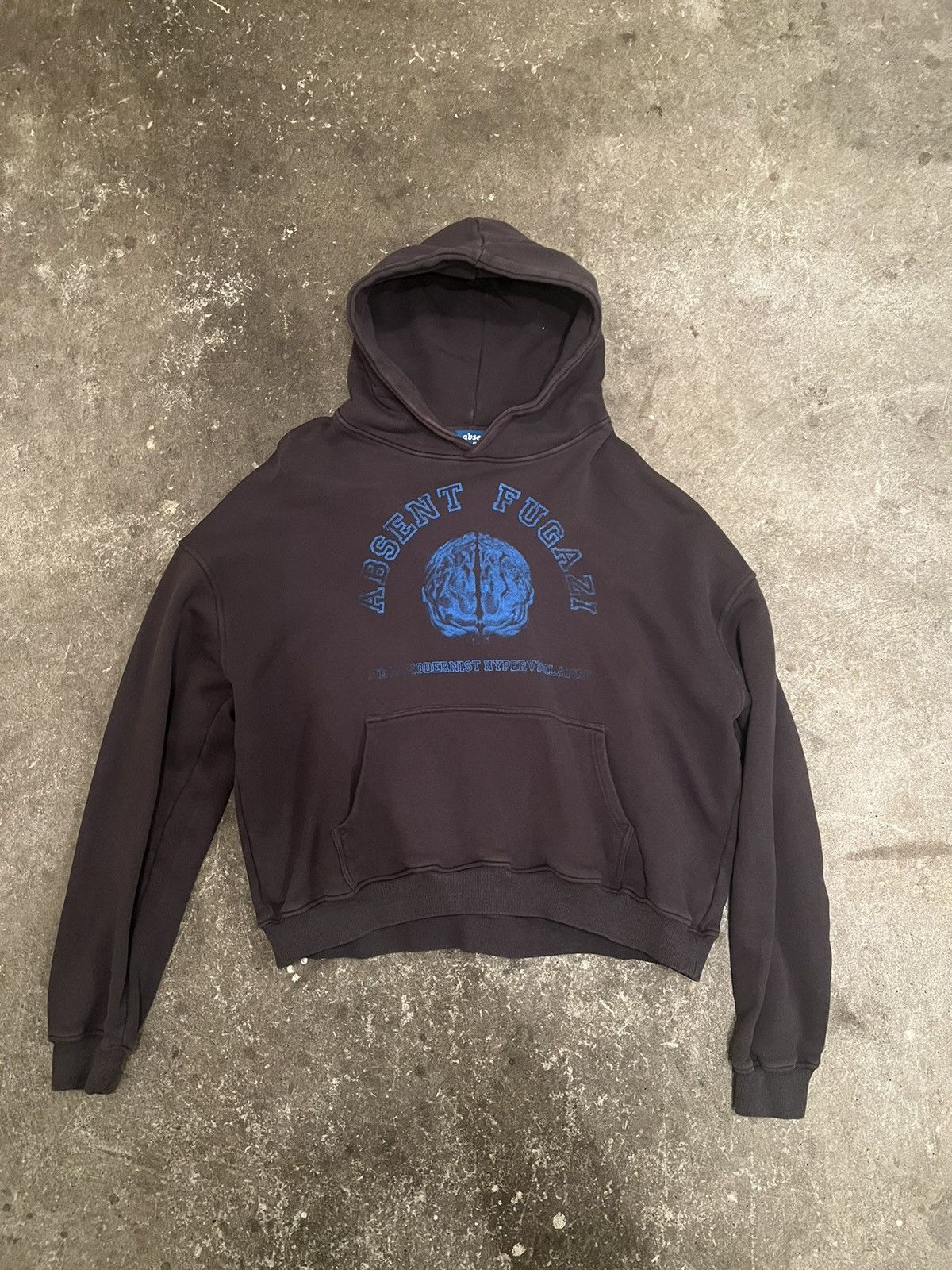 image of Absent x Fugazi Cerebral Hoodie in Black, Men's (Size XL)