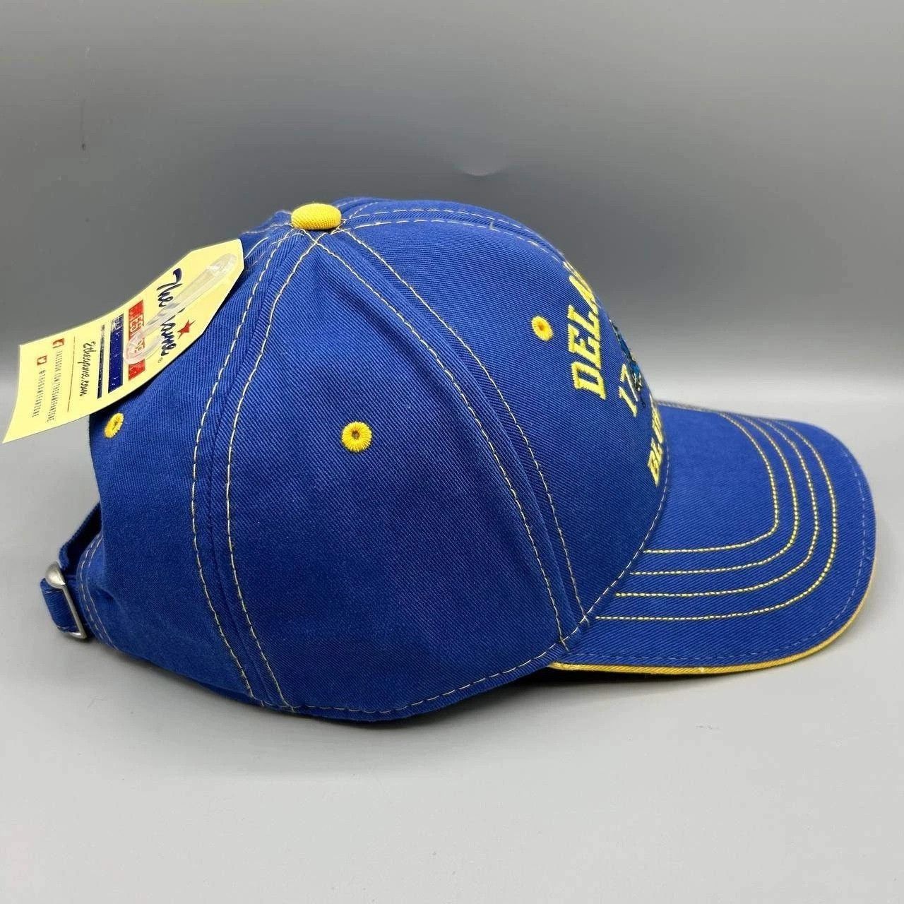 The Game Vintage University of Delaware Blue Hens Hat NCAA Strap Back Size ONE SIZE - 6 Thumbnail