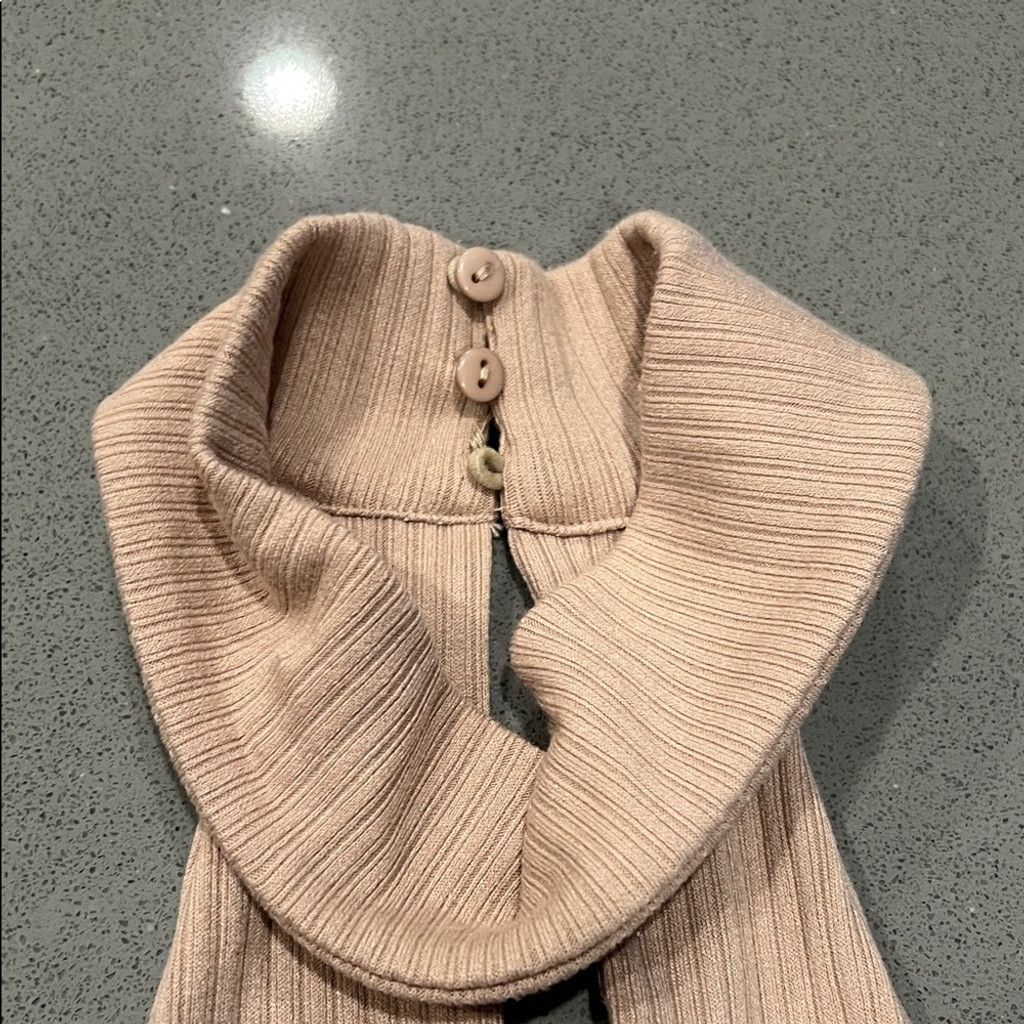 ASTR The Label Astr Ribbed Women’s Bodysuit in Soft Beige Size S / US 4 / IT 40 - 3 Thumbnail