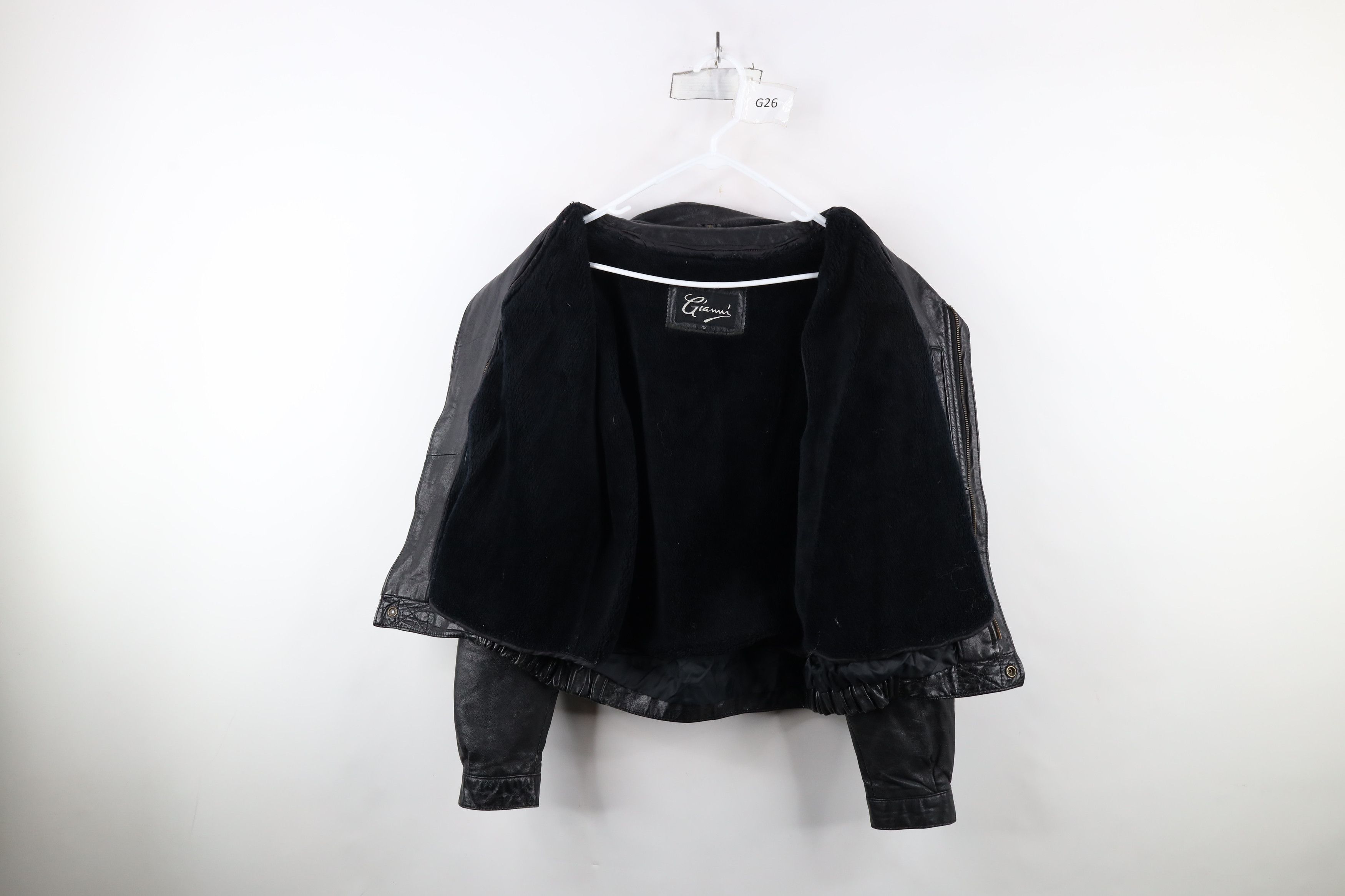 Vintage Vintage 80s 90s Streetwear Leather Cafe Racer Bomber Jacket Size US XXL / EU 58 / 5 - 9 Thumbnail
