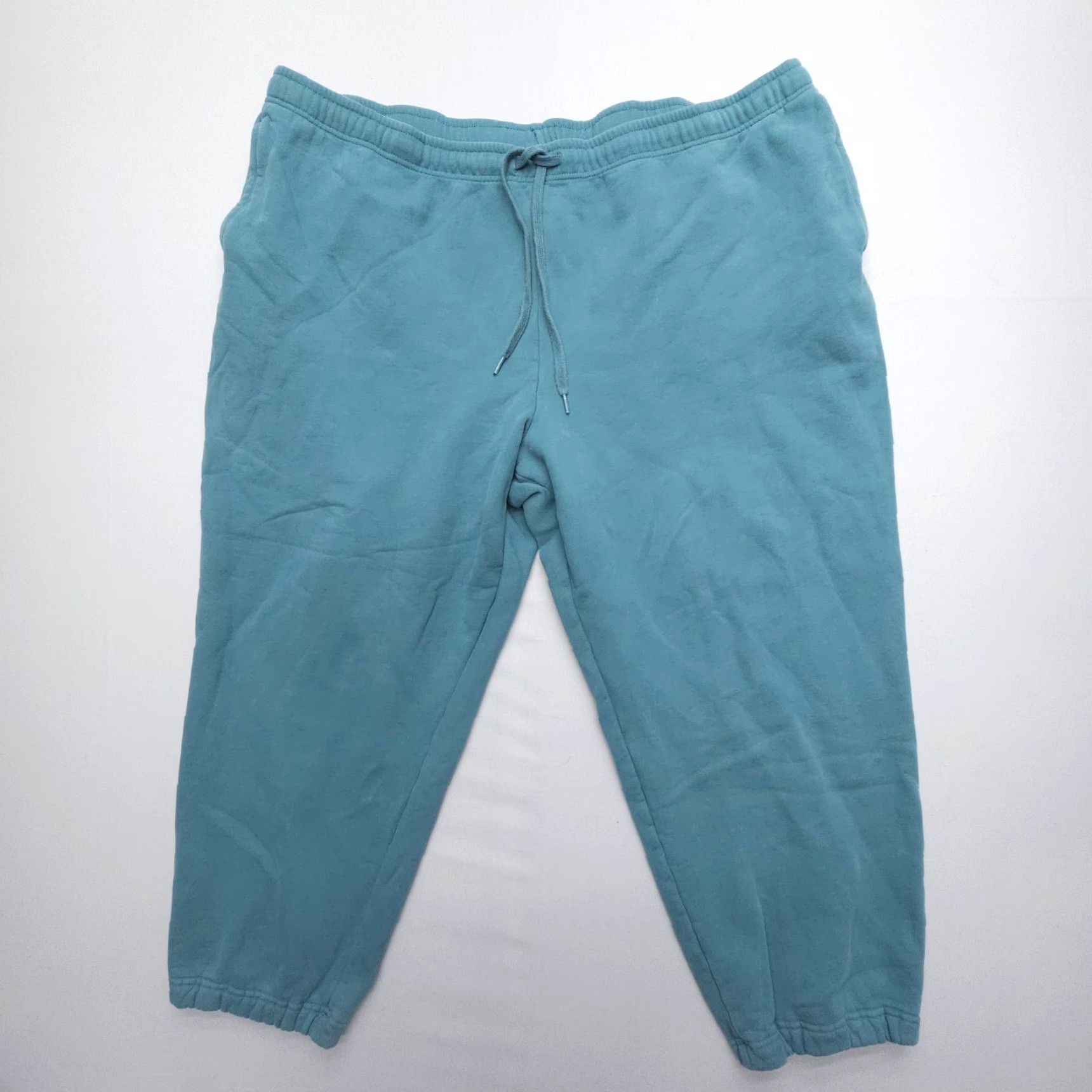 Lands' End Lands' End Fleece Sweatpants Joggers Plus Size 3X Green Soft Elastic Waist 26"ins Size 40" / US 18 - 2 Thumbnail