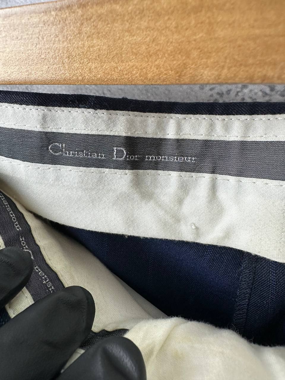 Christian Dior Monsieur Christian Dior Monsieur Double Breasted Striped Wool Suit Size 44S - 19 Thumbnail