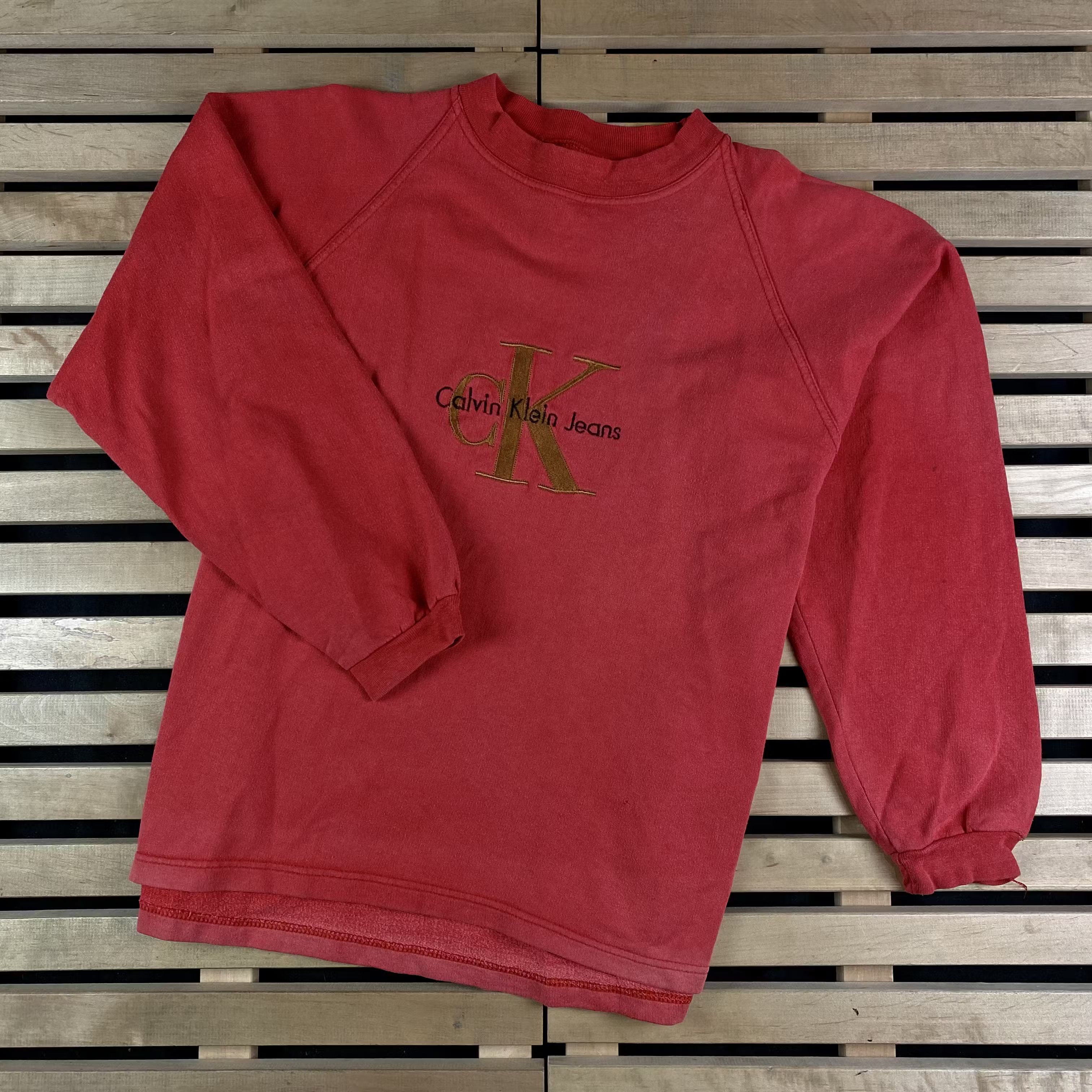Calvin Klein × Vintage Mens Sweatshirt Calvin Klein Jeans Vintage Size L Size US L / EU 52-54 / 3 - 1 Thumbnail