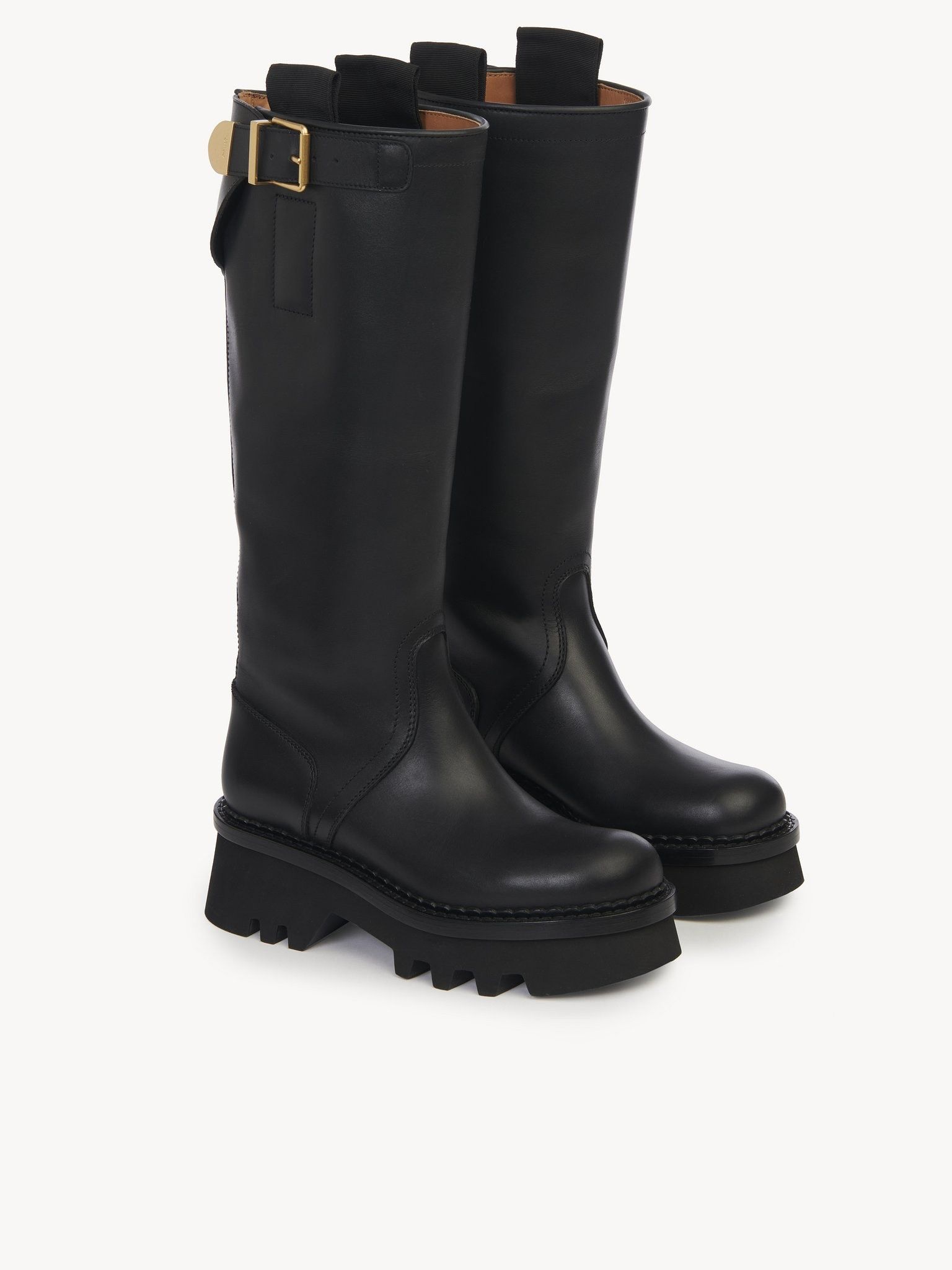 Chloe oc11z0525 Owena High Boots in Black Size US 6 / IT 36 - 2 Thumbnail