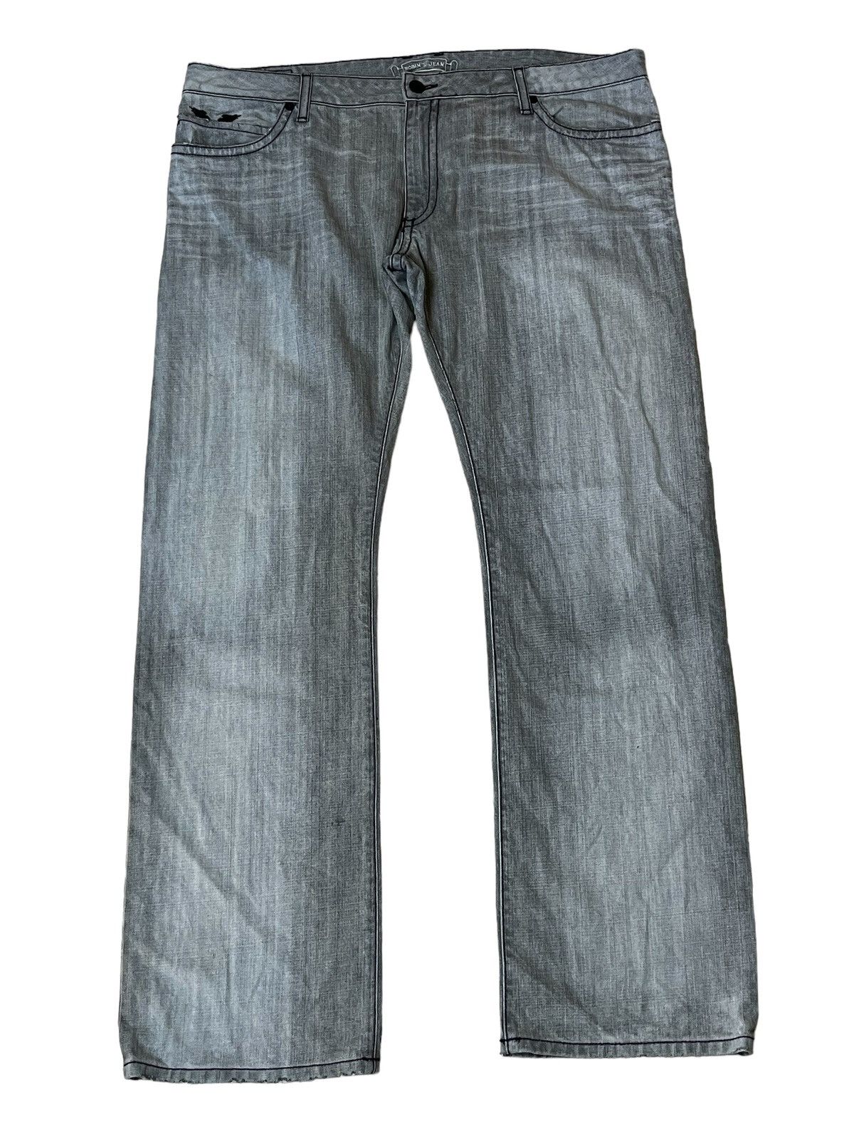 Robins Jeans SICK🔥VINTAGE ROBIN’S JEAN GREY LOWRISE STRAIGHT CUT JEANS Size US 44 / EU 60 - 2 Thumbnail
