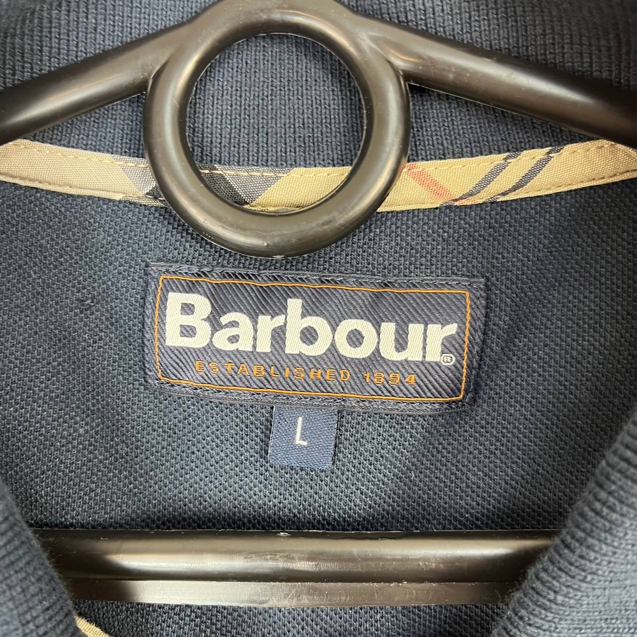Barbour Barbour Long Sleeve Polo Shirt Mens Navy Blue Size L Size US L / EU 52-54 / 3 - 3 Thumbnail