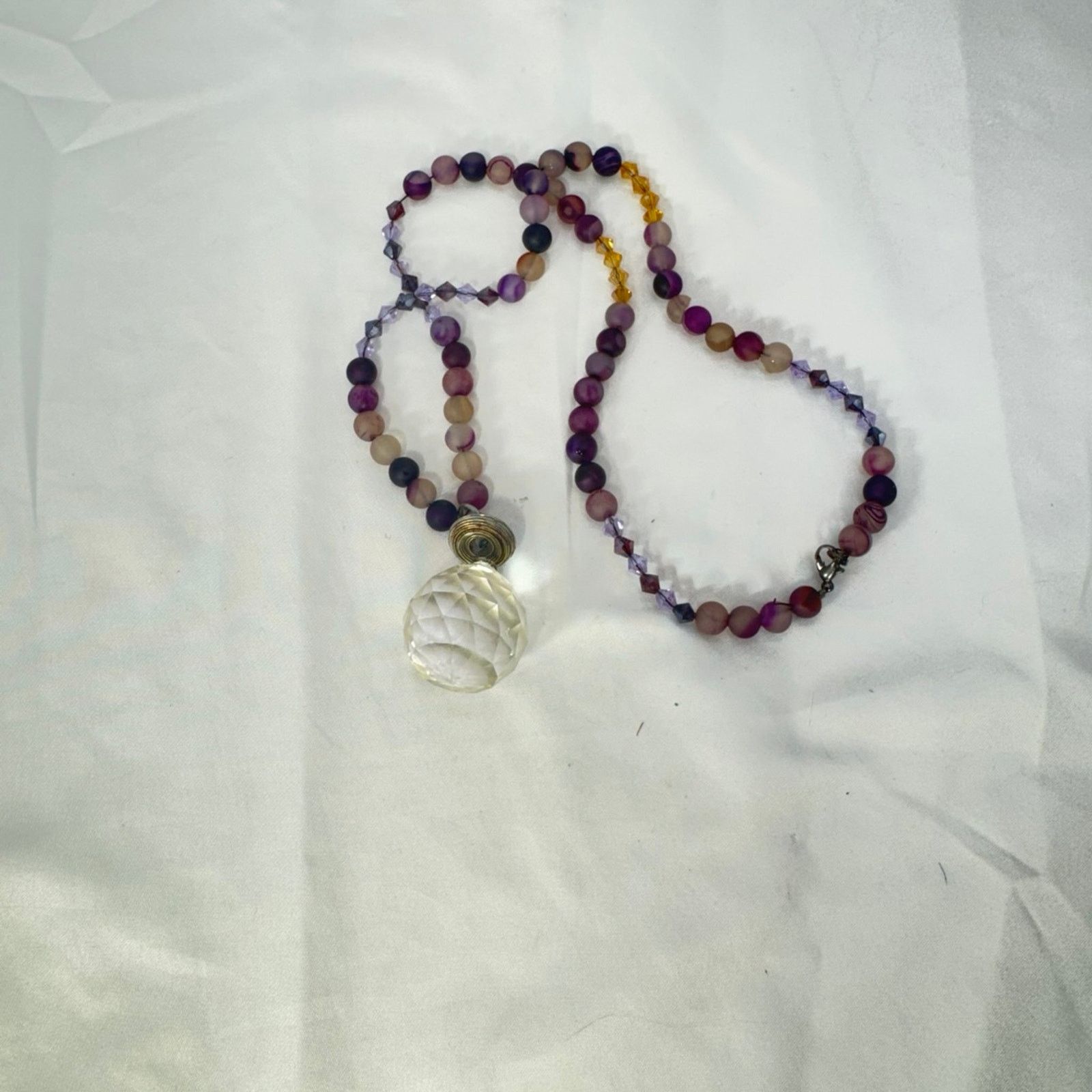 NBDN Nobrandedon VTG handmade glass bead and crystal ball necklace Size ONE SIZE - 3 Thumbnail