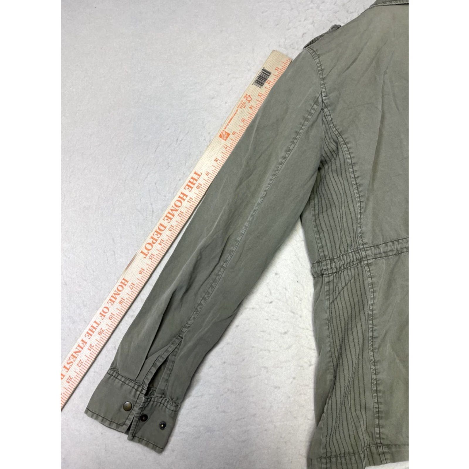 Vintage Lily Aldridge Velvet Military Jacket Green M Womens Cotton Velvet by Graham & Spencer Jacket Size M / US 6-8 / IT 42-44 - 3 Thumbnail