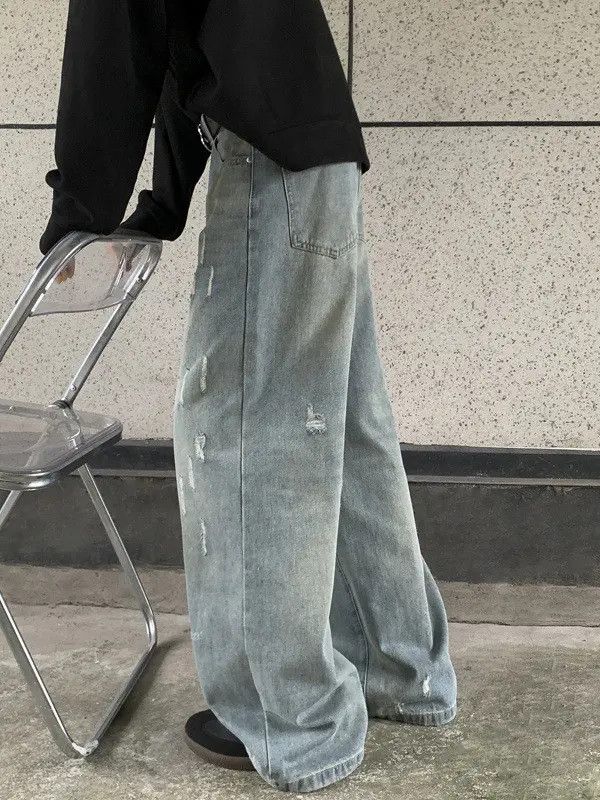 Japanese Brand × Jean Retro loose casual straight leg jeans Size US 32 / EU 48 - 3 Thumbnail