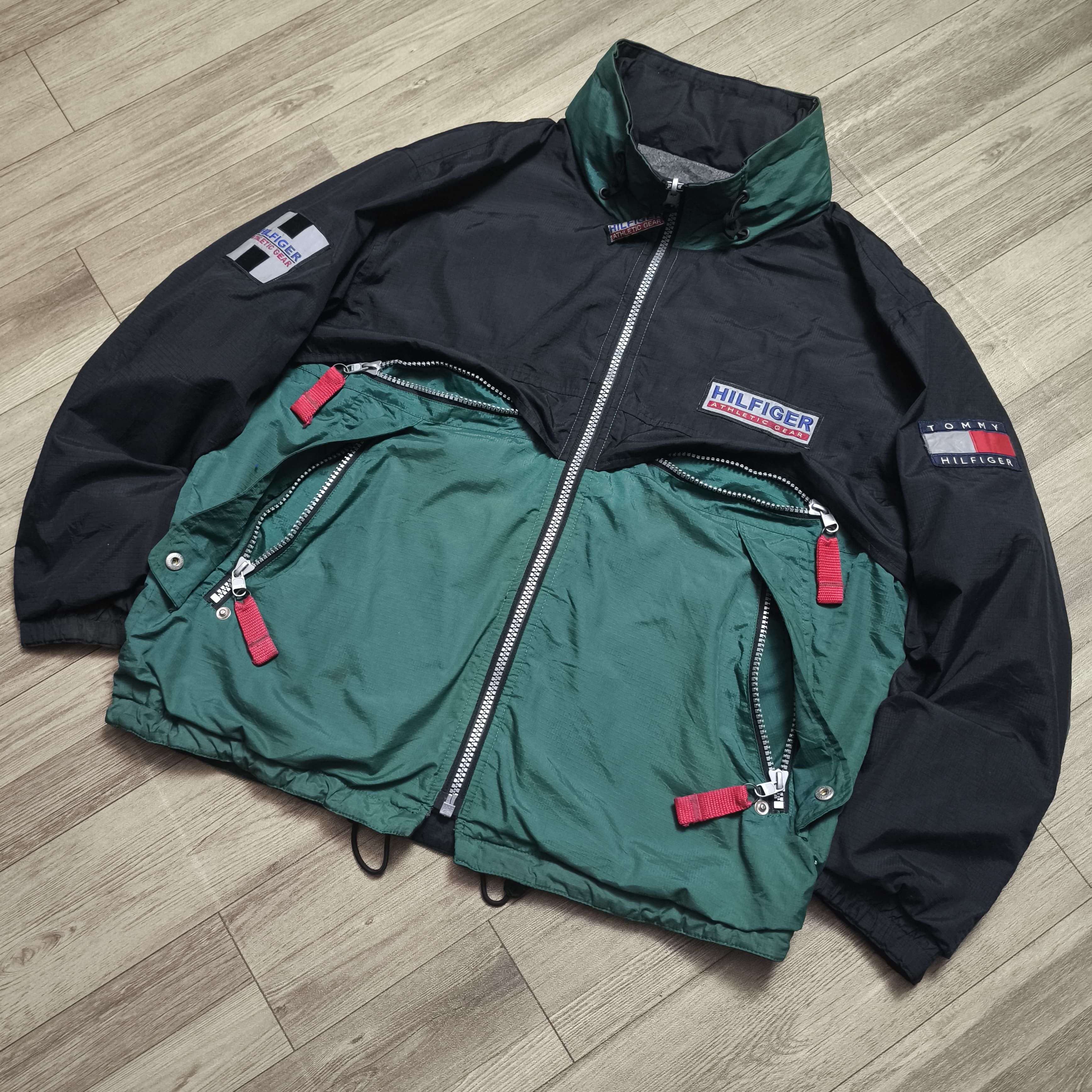 Tommy Hilfiger Vintage 90s Reversible Tommy Hilfiger Athletic Gear Jacket Size US M / EU 48-50 / 2 - 5 Thumbnail