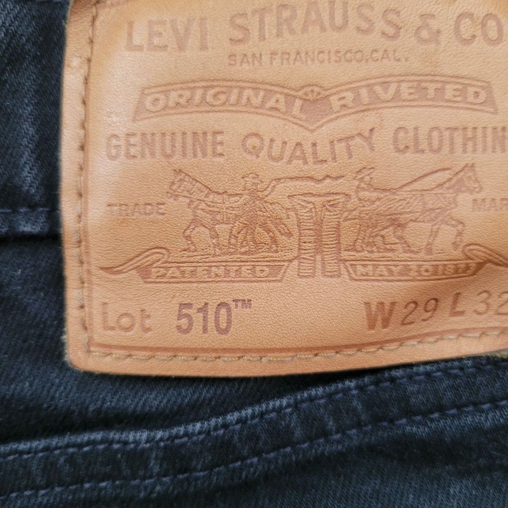 Levi's Levi's Premium Black Jeans 510 Slim Straight Size 29/30 Mens Size US 29 - 8 Thumbnail