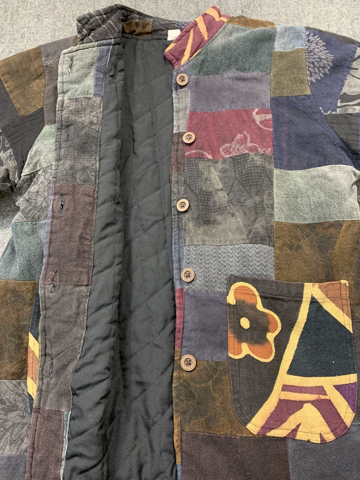Japanese Brand × Vintage Japanese Brand Floral Full Button Up Jacket Quilted Inner Size US M / EU 48-50 / 2 - 5 Thumbnail