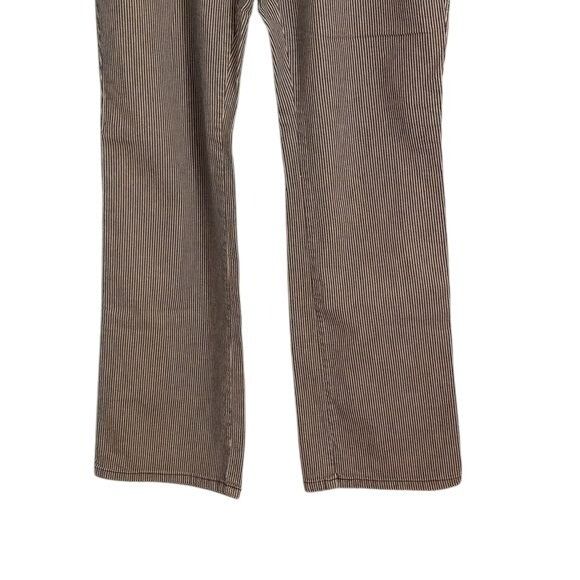 Chicos Chicos Size 1.5 Med Womens Pants Blue White Striped Bootcut Size US 32 / EU 48 - 8 Thumbnail