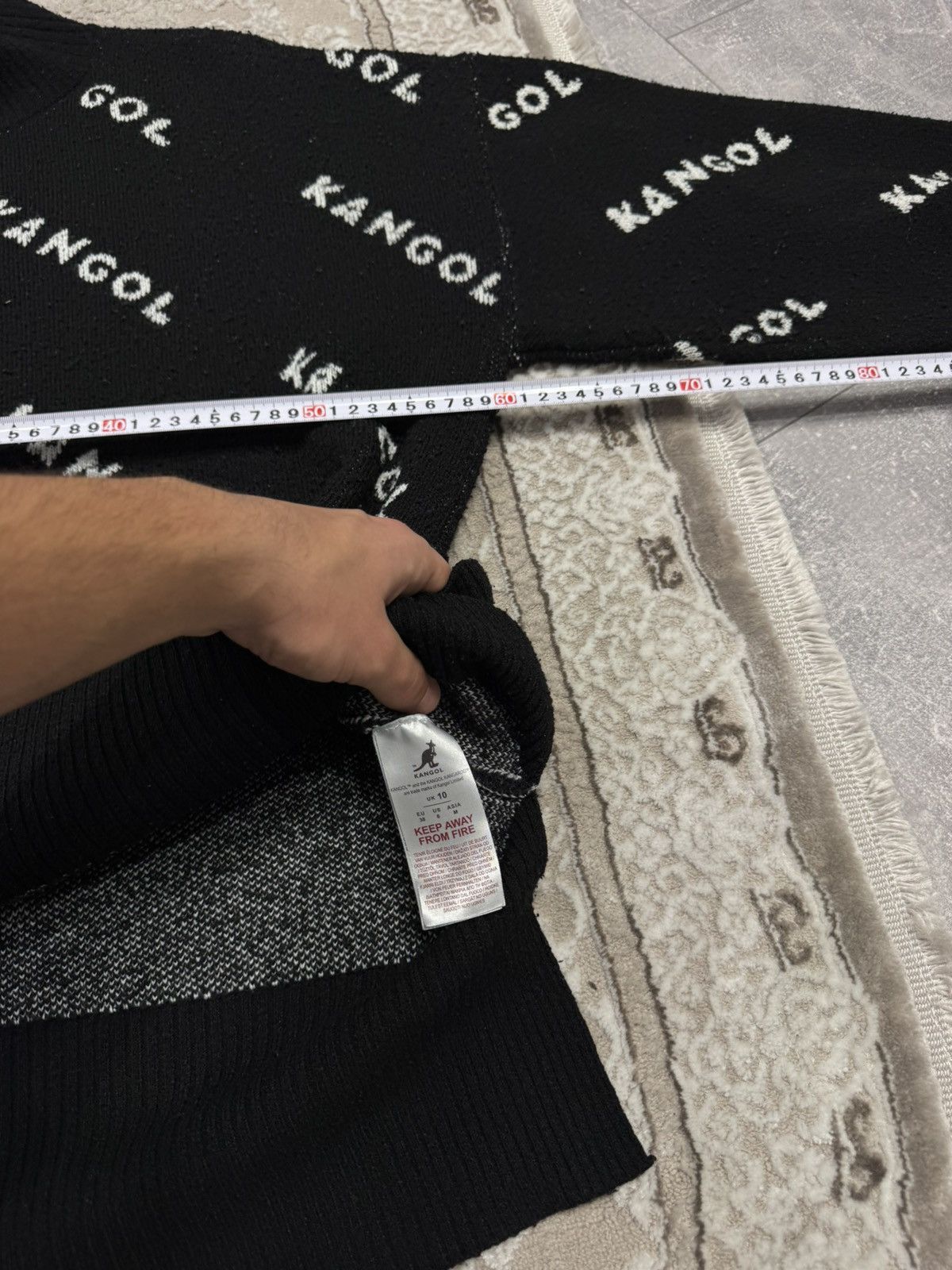Kangol Vintage Kangol Monogram Big Logo Wool Sweater Streetwear Y2K Size M / US 6-8 / IT 42-44 - 5 Thumbnail