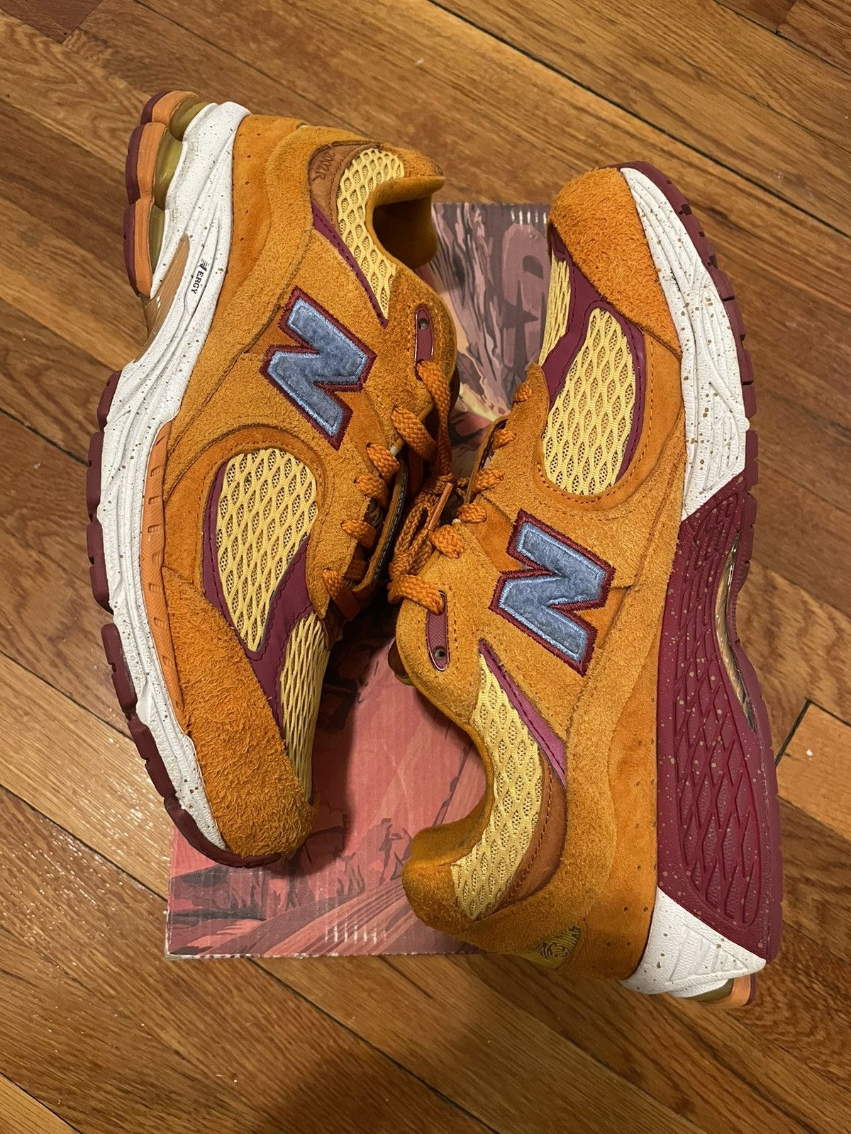 image of New Balance 2002R Peace Be The Journey Size11 Shoes in Orange, Men's