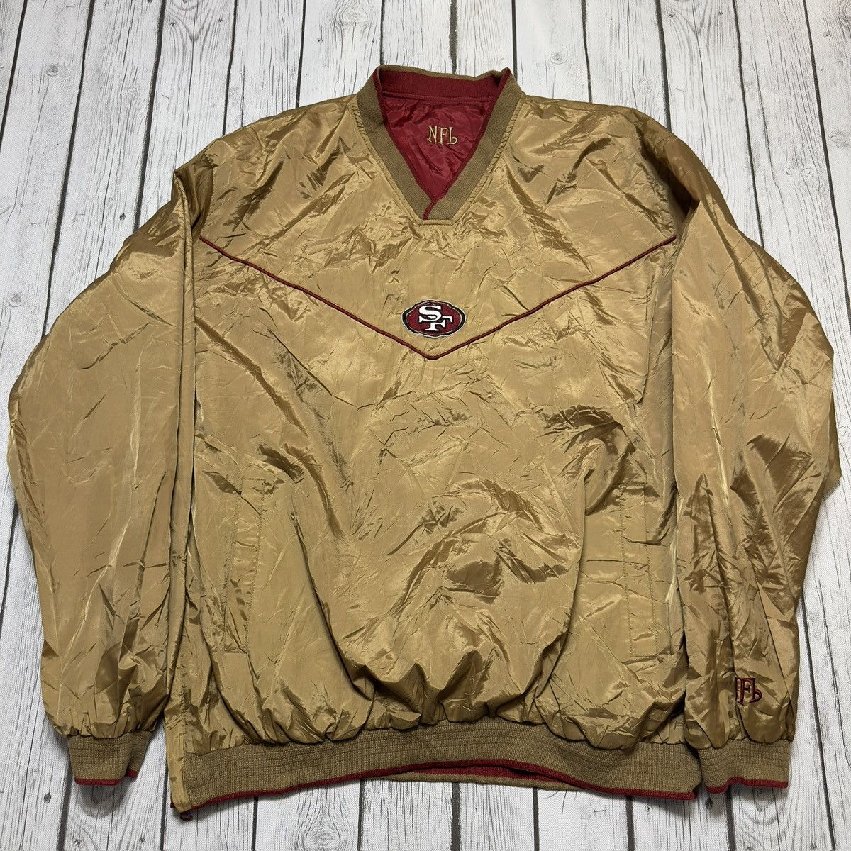 NFL × Vintage Vintage San Francisco 49ers reversible windbreaker Size US XL / EU 56 / 4 - 2 Thumbnail