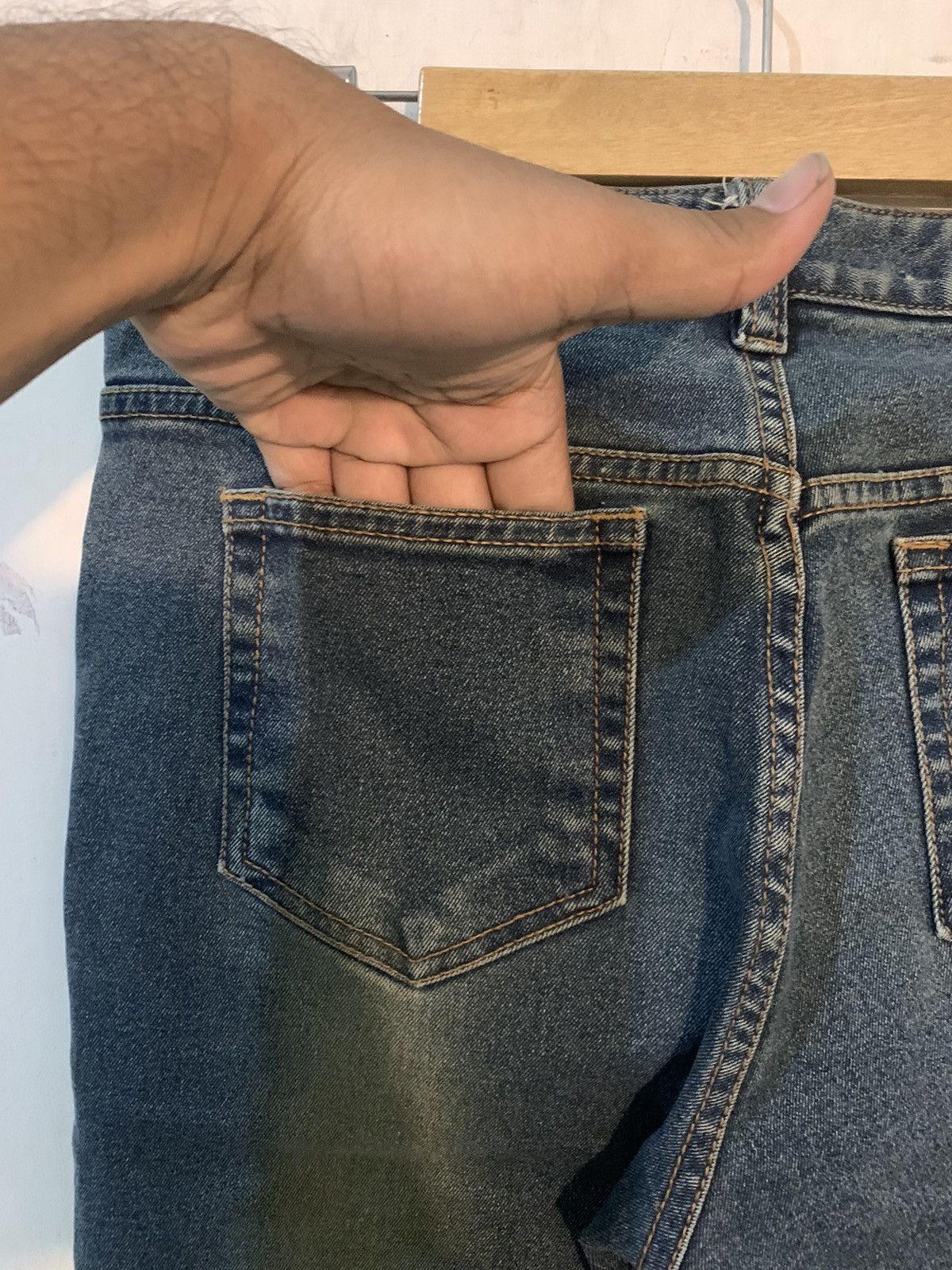 14th Addiction × If Six Was Nine × Tornado Mart Japanese Canoe Jeans Lace Up Flare ifaixwasnine styel Size 29" - 10 Thumbnail