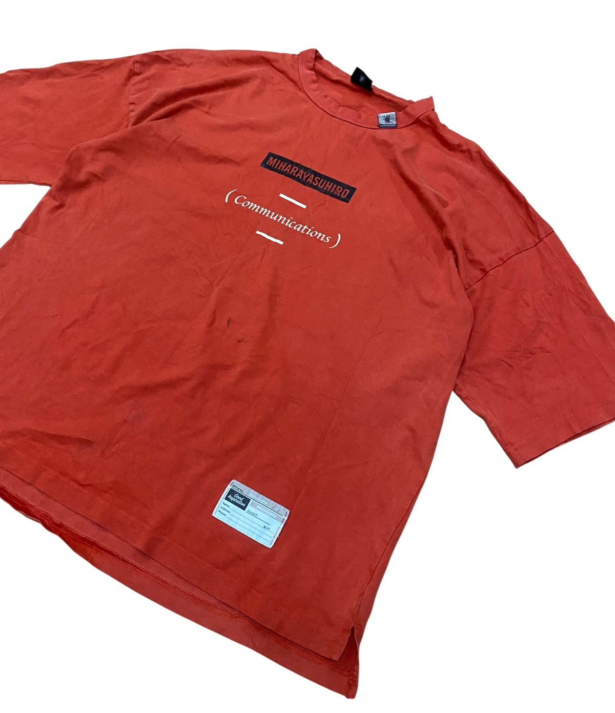 GU × Maison MIHARA YASUHIRO Miharayasuhiro x gu spell out tshirt baggy style Size US L / EU 52-54 / 3 - 3 Thumbnail