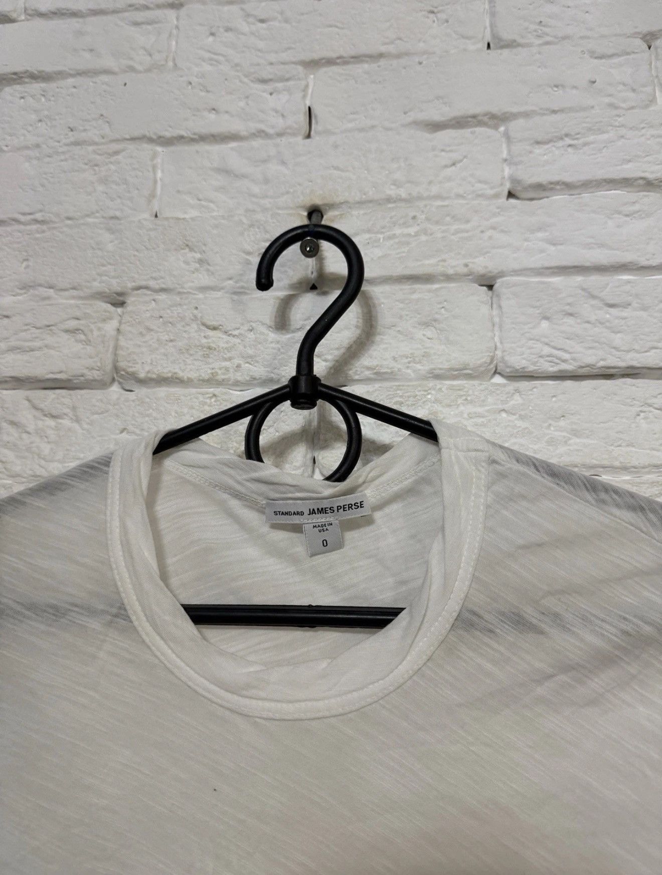 James Perse James Perse Standart Women T-shirt Crew Neck USA Made Sz 0 Size XS / US 0-2 / IT 36-38 - 3 Thumbnail