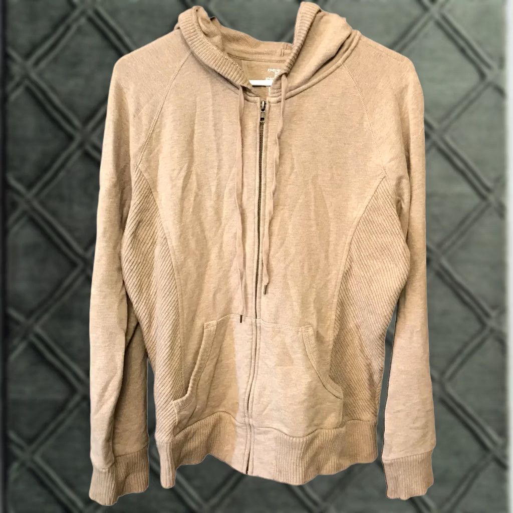 Jones New York Jones New York Sport Hoodie Full-Zip Lightweight Brown XL Women Size XL / US 12-14 / IT 48-50 - 1 Thumbnail