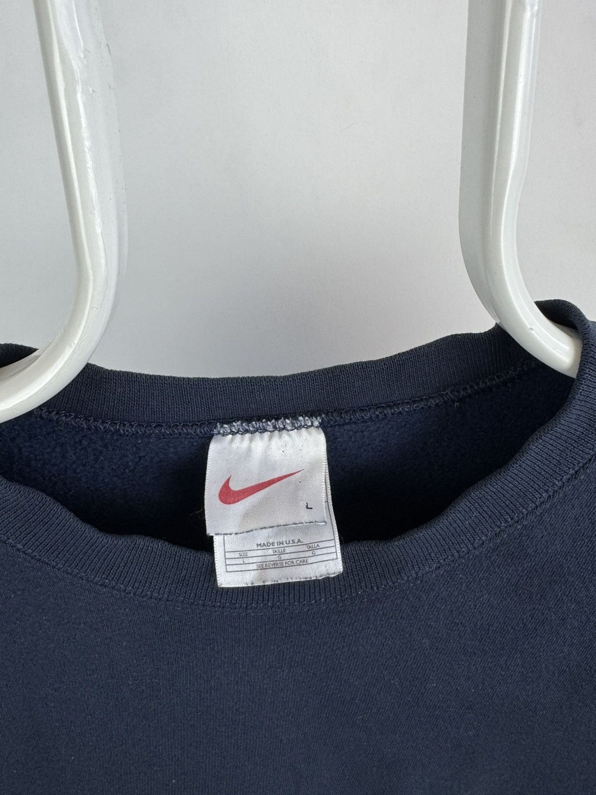 Nike Vintage Nike Made In USA basic Iconic Sweatshirt Size US L / EU 52-54 / 3 - 3 Thumbnail