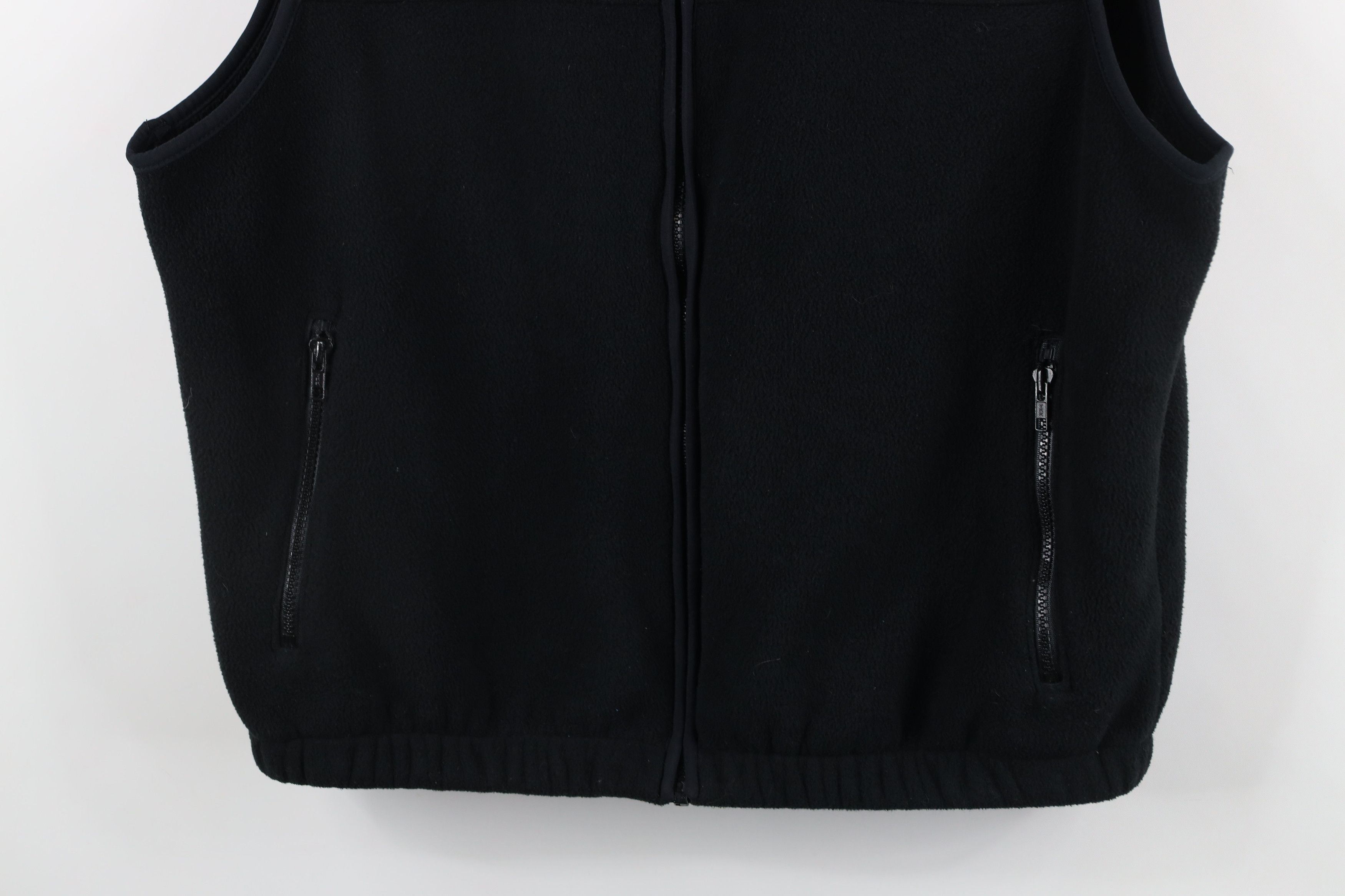 Eddie Bauer × Vintage Vintage 90s Eddie Bauer Script Fleece Vest Jacket Black Size US L / EU 52-54 / 3 - 3 Thumbnail