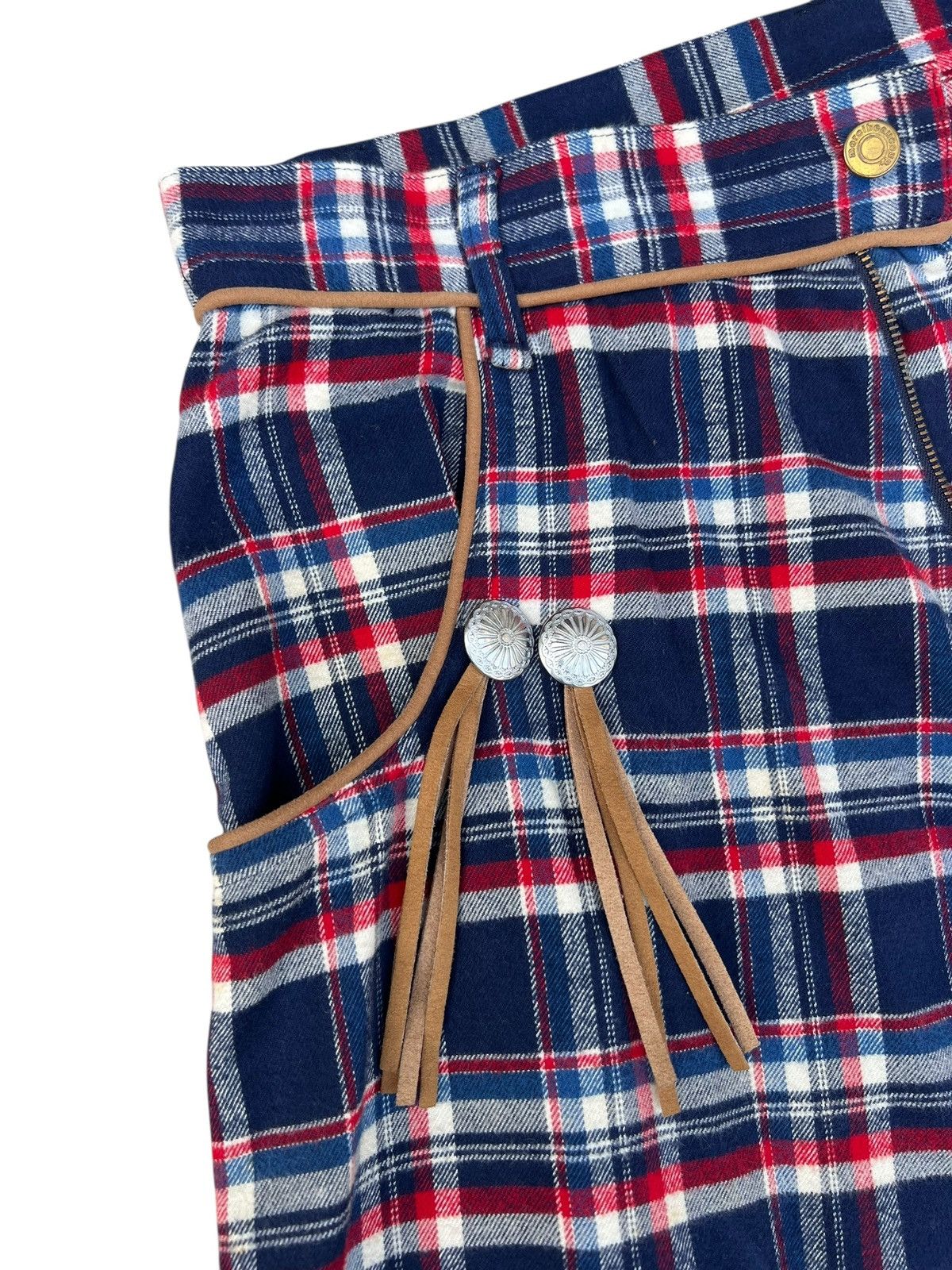 mercibeaucoup Drop Crotch Plaid Tartan Cropped Westerner Pant Size 3 Size US 33 - 9 Thumbnail