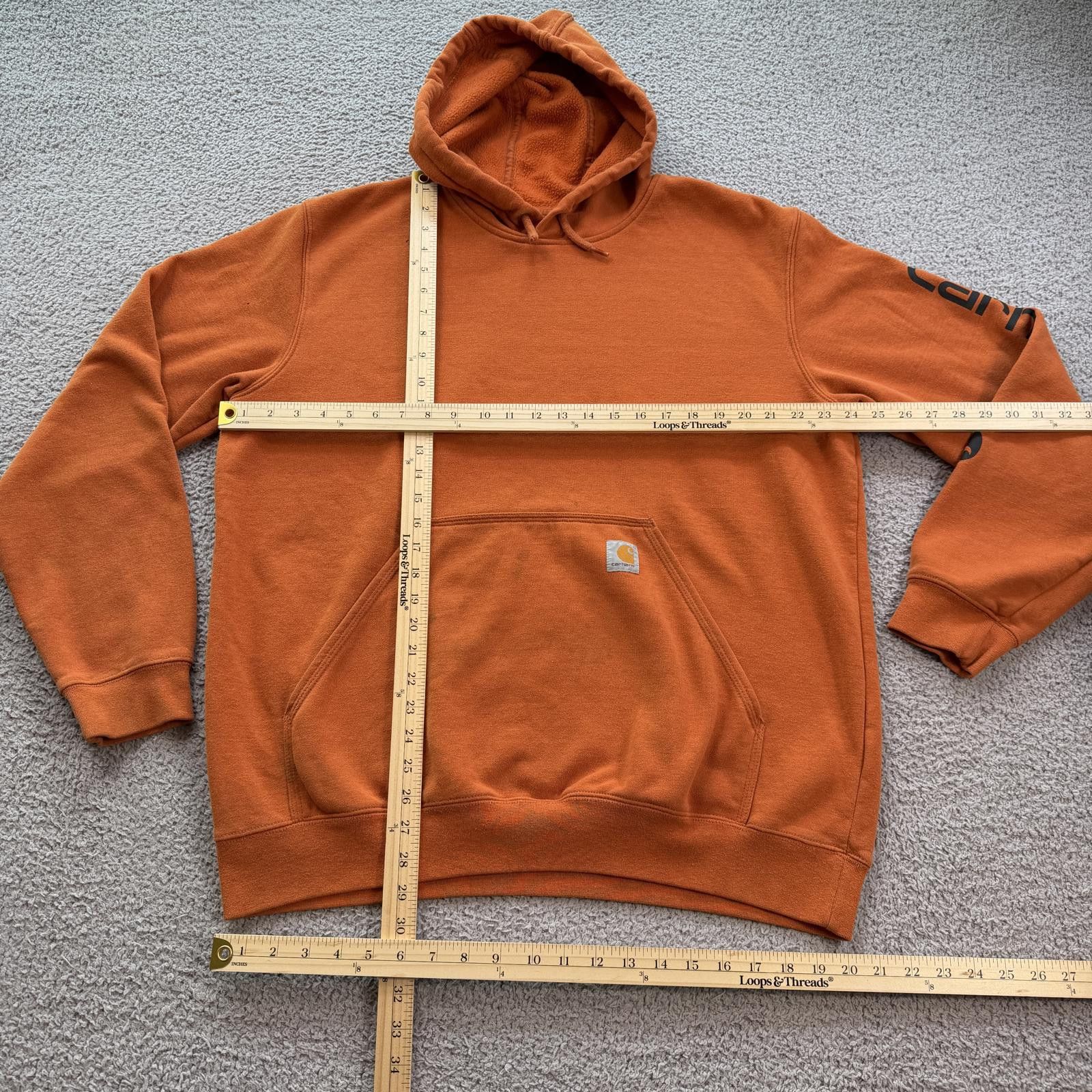 Carhartt Carhartt K288 Orange Pullover Hoodie Men L Original Fit Work Size US L / EU 52-54 / 3 - 2 Thumbnail