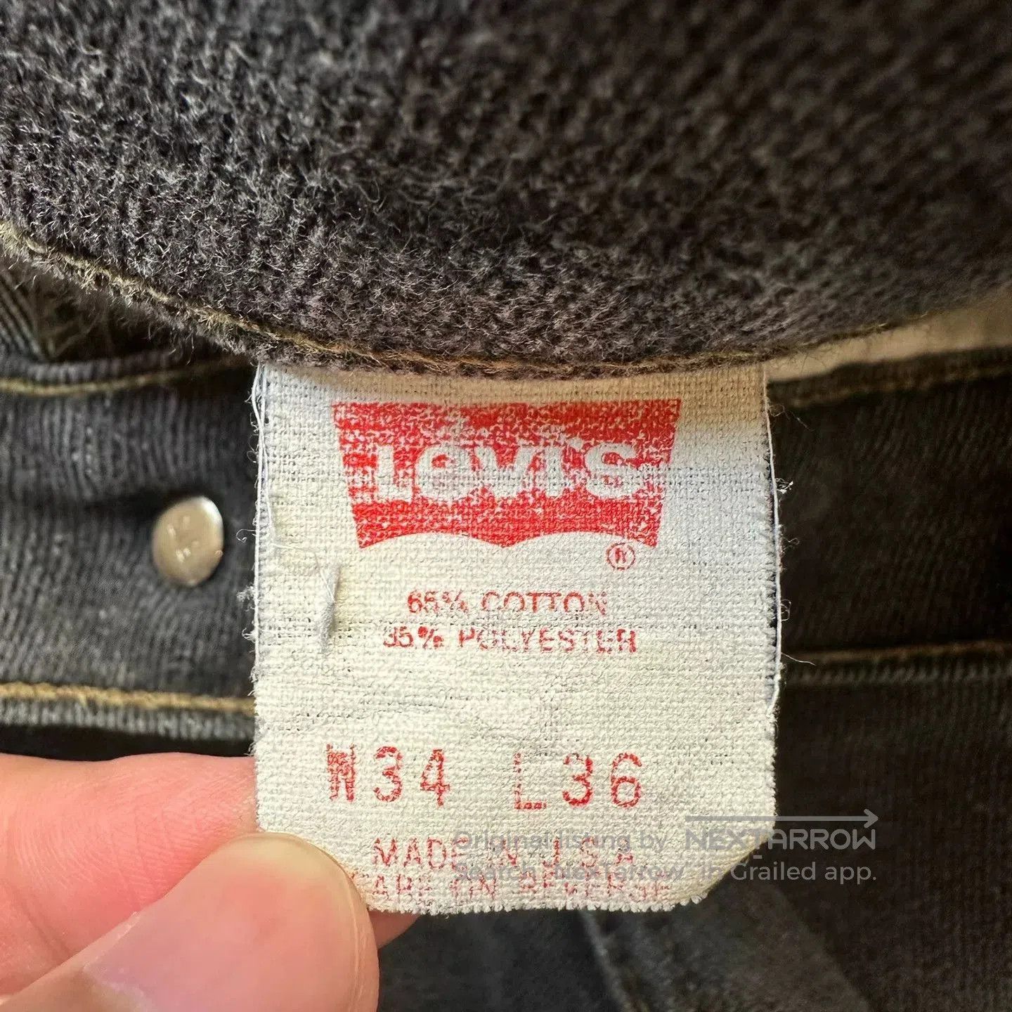 Vintage Vintage Levi's 517 USA 90s Orange Tab Jeans. Size US 32 / EU 48 - 4 Thumbnail