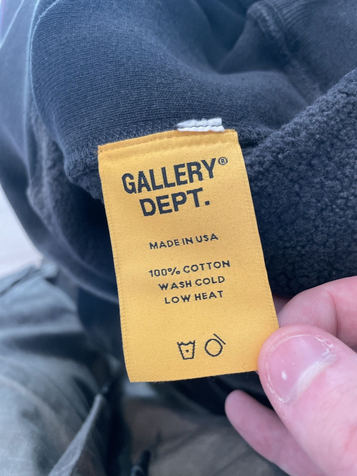 Gallery Dept. Gallery Dept. Sun Faded Black Hooded Sweatshirt S Size US S / EU 44-46 / 1 - 6 Thumbnail
