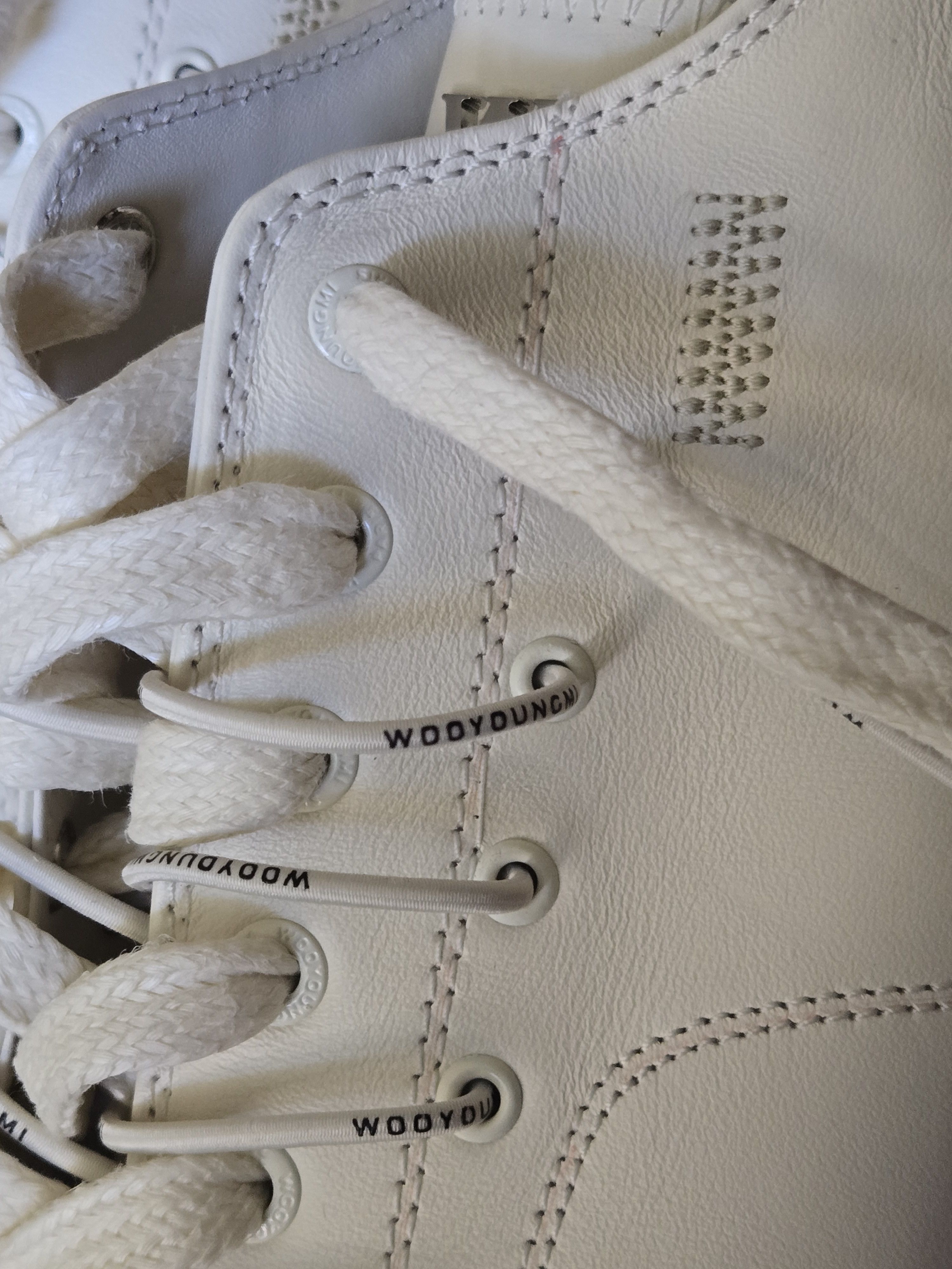 Wooyoungmi Off white ivory double laced sneakers Size US 8 / EU 41 - 14 Thumbnail