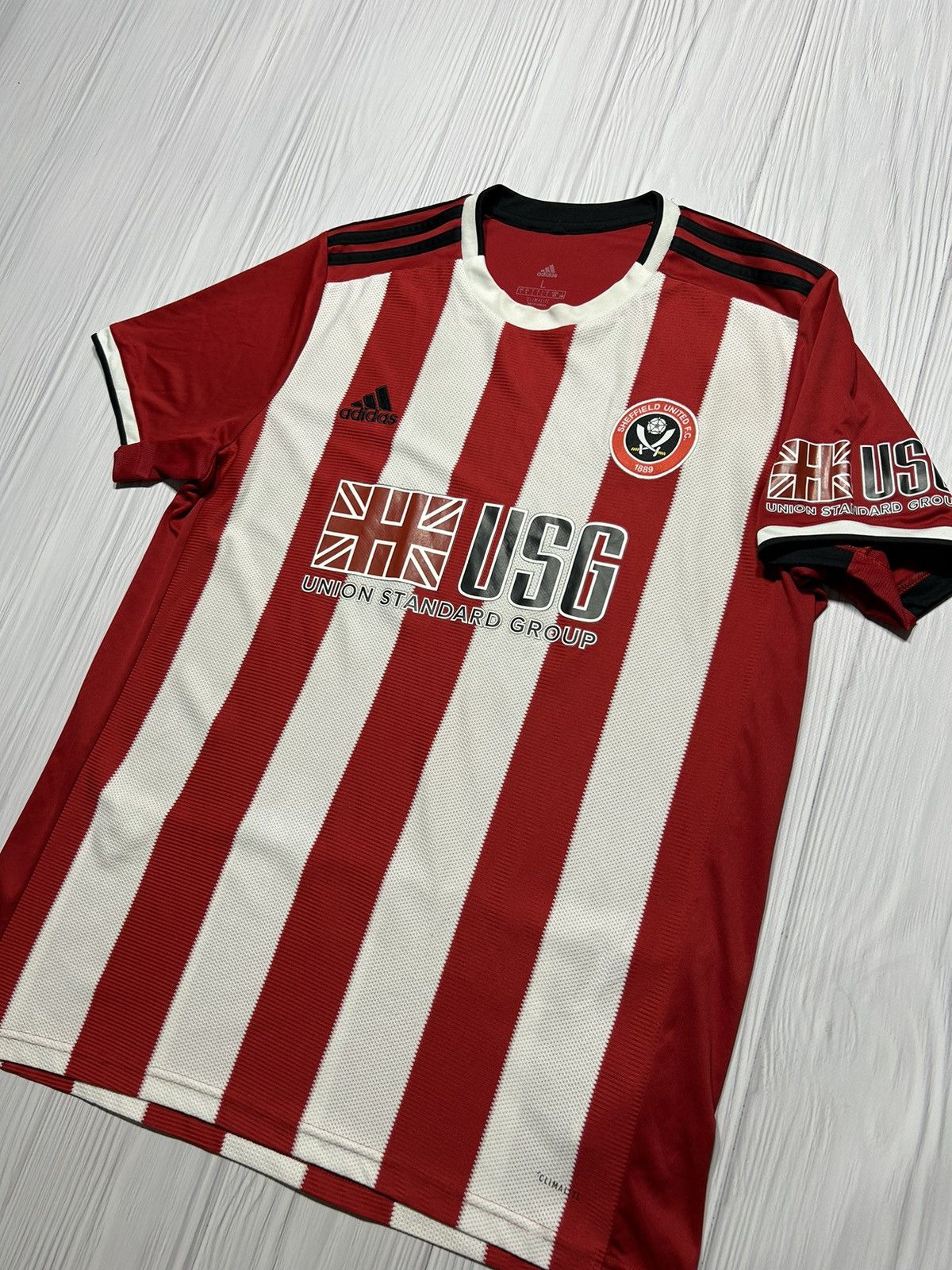 Adidas 2019-2020 Sheffield United Adidas Home Football Shirt Jersey Size US L / EU 52-54 / 3 - 2 Thumbnail