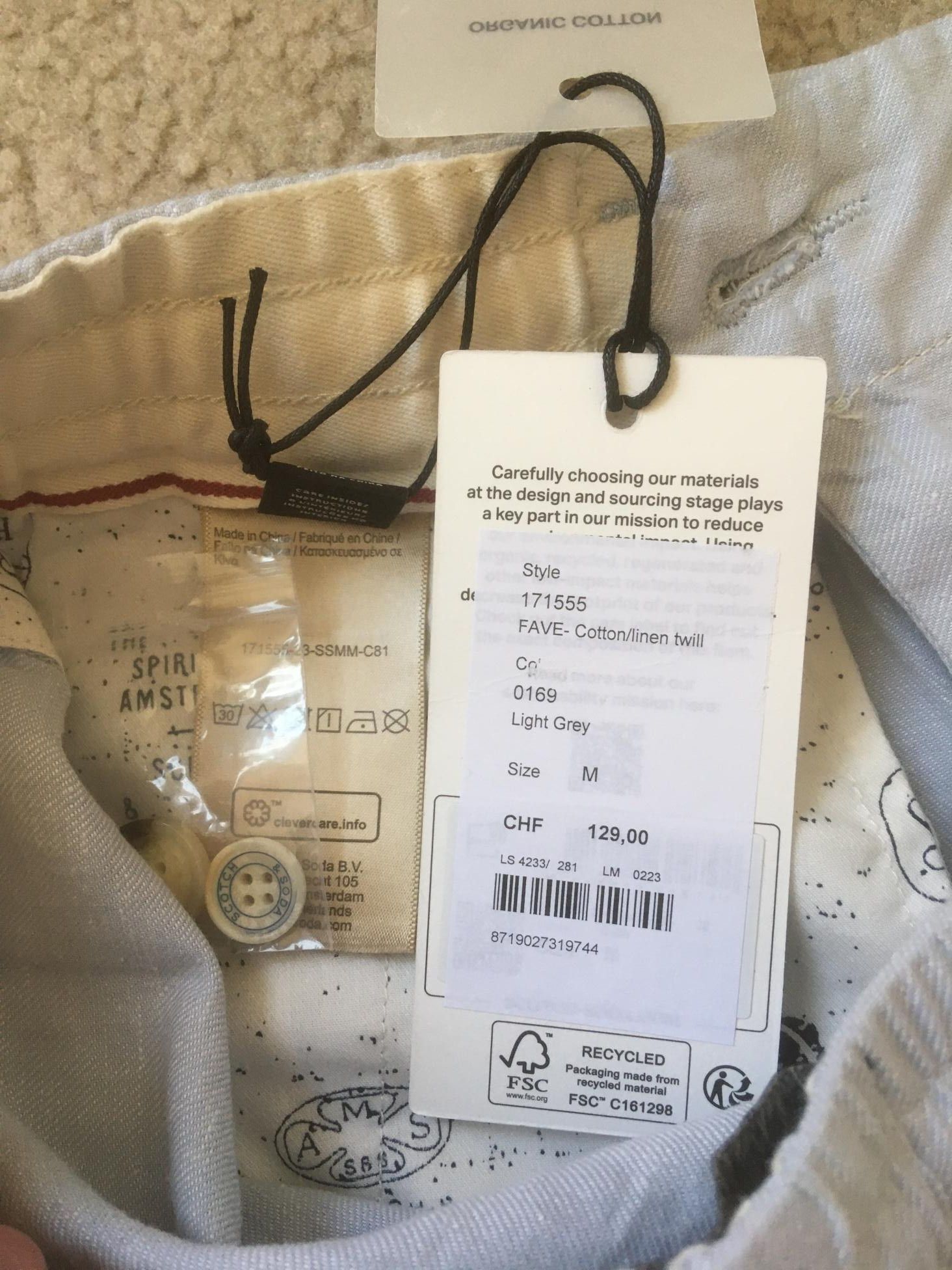 Scotch & Soda Scotch & Soda Fave Linen Summer Shorts Size US 33 - 4 Thumbnail