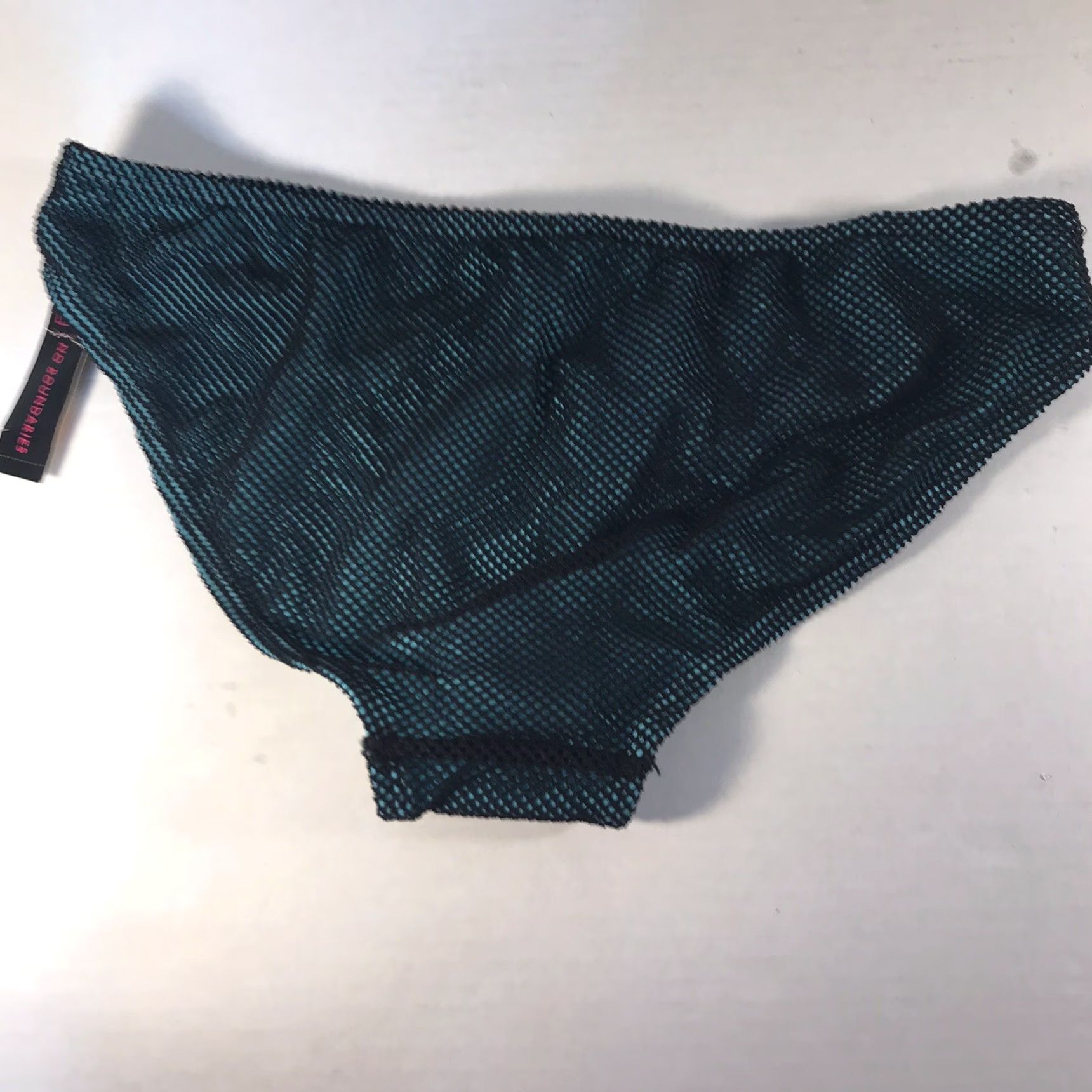 Vintage Nobo Juniors Bikini Bottoms M (7-9) Teal Solid Beach Lightweight Stretch Size 32" / US 10 / IT 46 - 2 Thumbnail