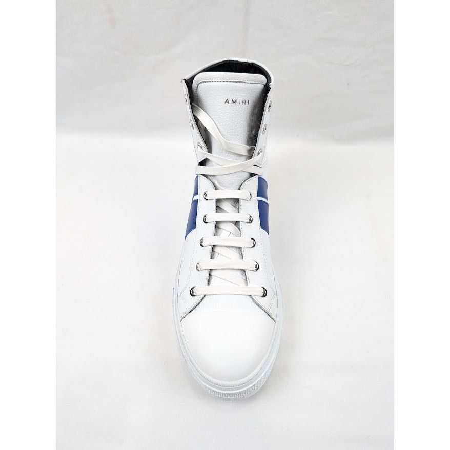 Amiri o1rshd1 Leather Sunset Sneakers in White/Blue Size US 12 / EU 45 - 7 Thumbnail