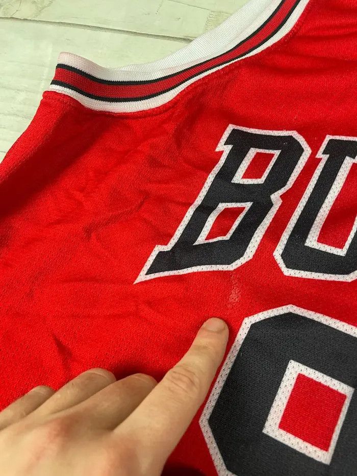 Champion Vintage Champion Chicago Bulls Dennis Rodman #91 NBA Jersey Size US L / EU 52-54 / 3 - 7 Thumbnail