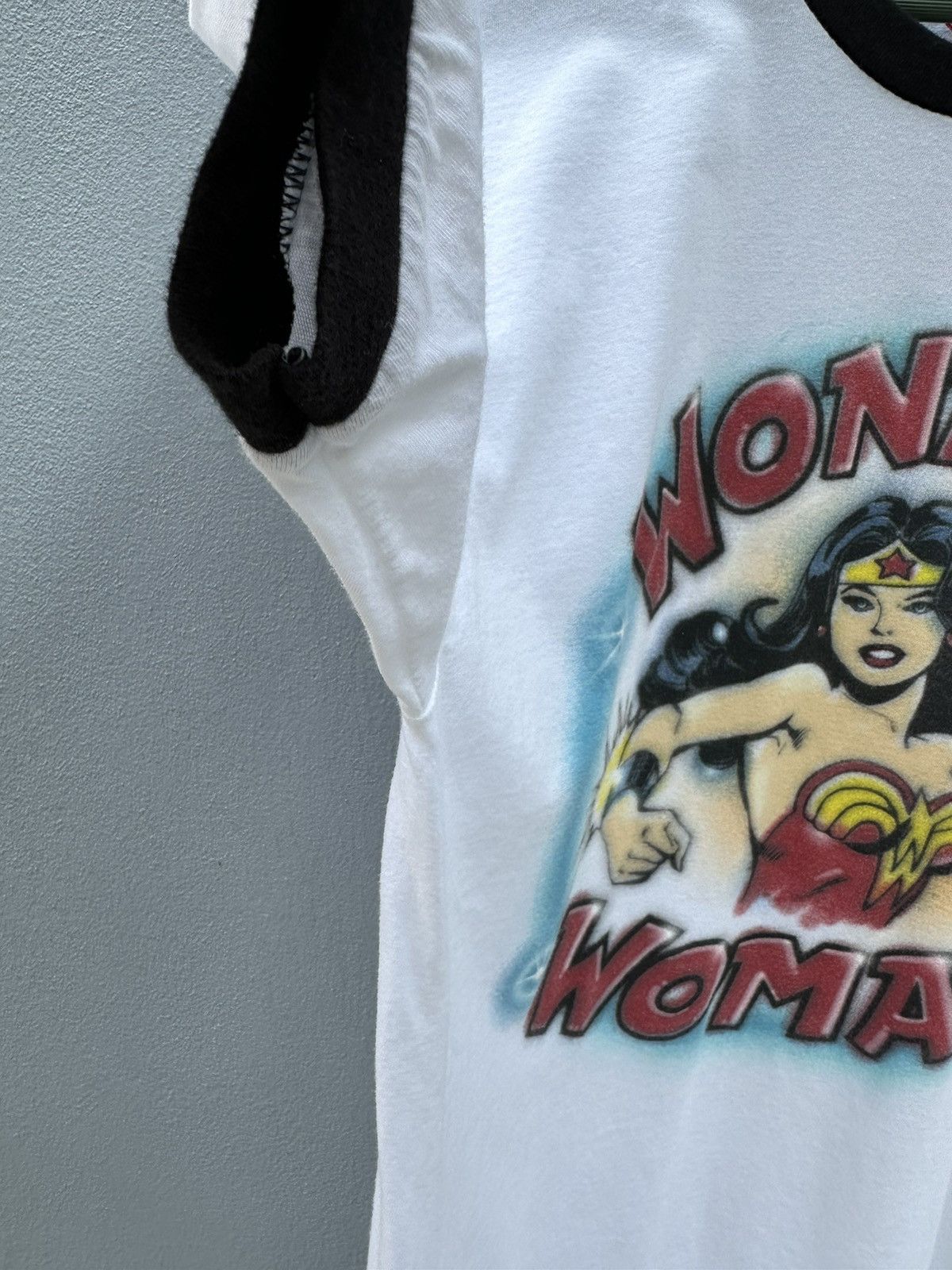 Anime × DC Comics Wonder Women Ringer ©️Dc Tshirt A65 Size US M / EU 48-50 / 2 - 4 Thumbnail