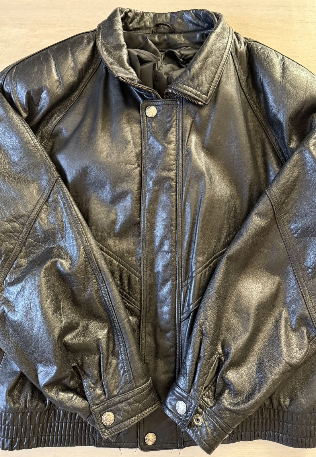 Wilsons Leather Vintage Wilsons Leather Bomber Jacket Sz L. Size US L / EU 52-54 / 3 - 8 Thumbnail
