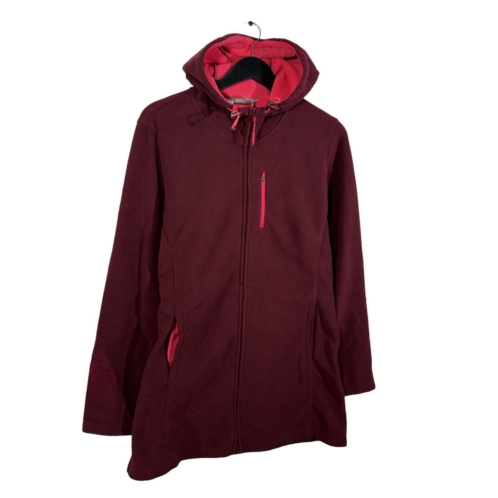 Athleta Women's Athleta Athletic Full Zip Hooded Fleece Size L / US 10 / IT 46 - 4 Thumbnail