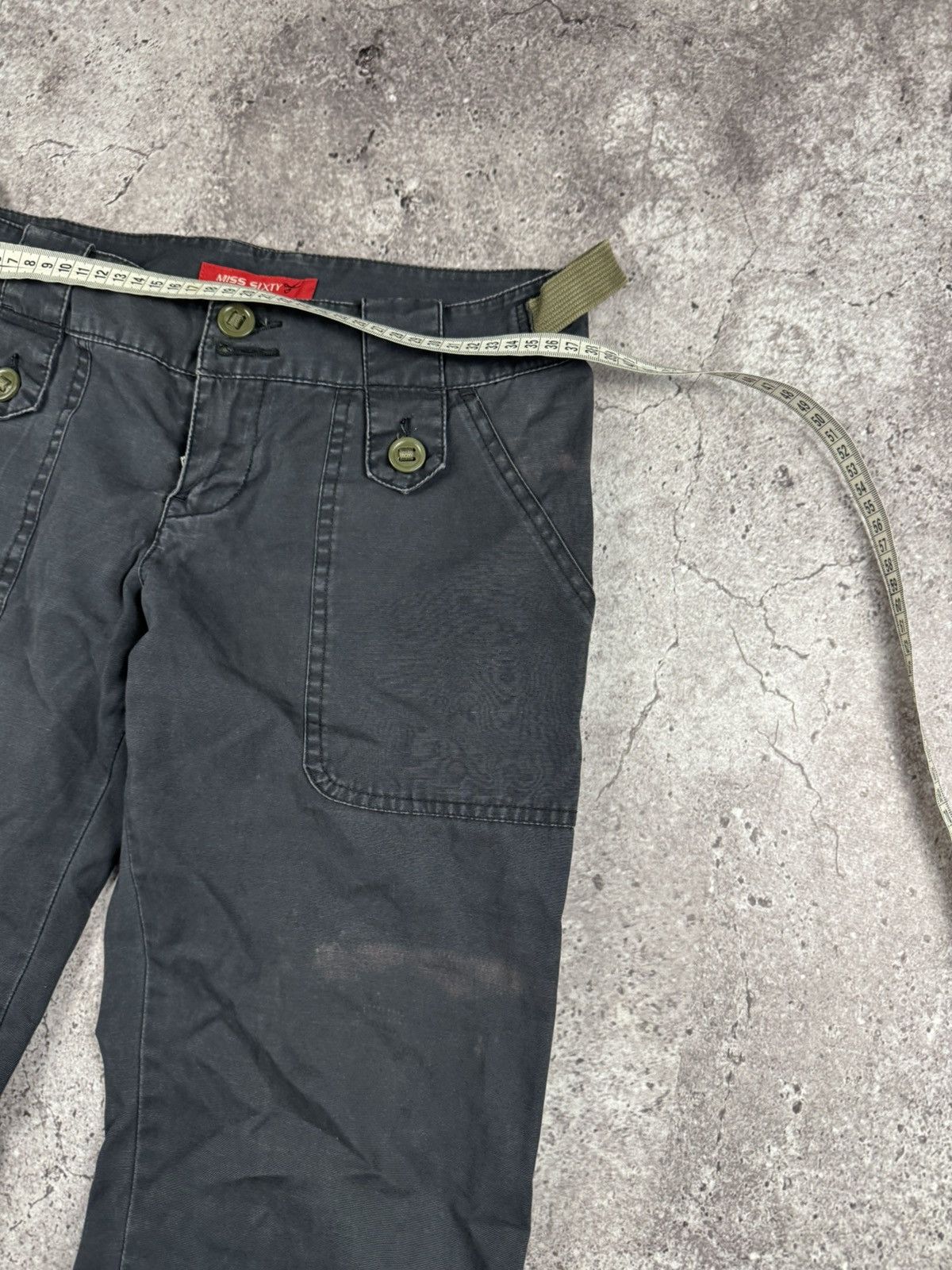 Miss Sixty Miss Sixty Vintage Y2K Flared Cargo Front Pockets Pants fade Size 29" - 7 Thumbnail
