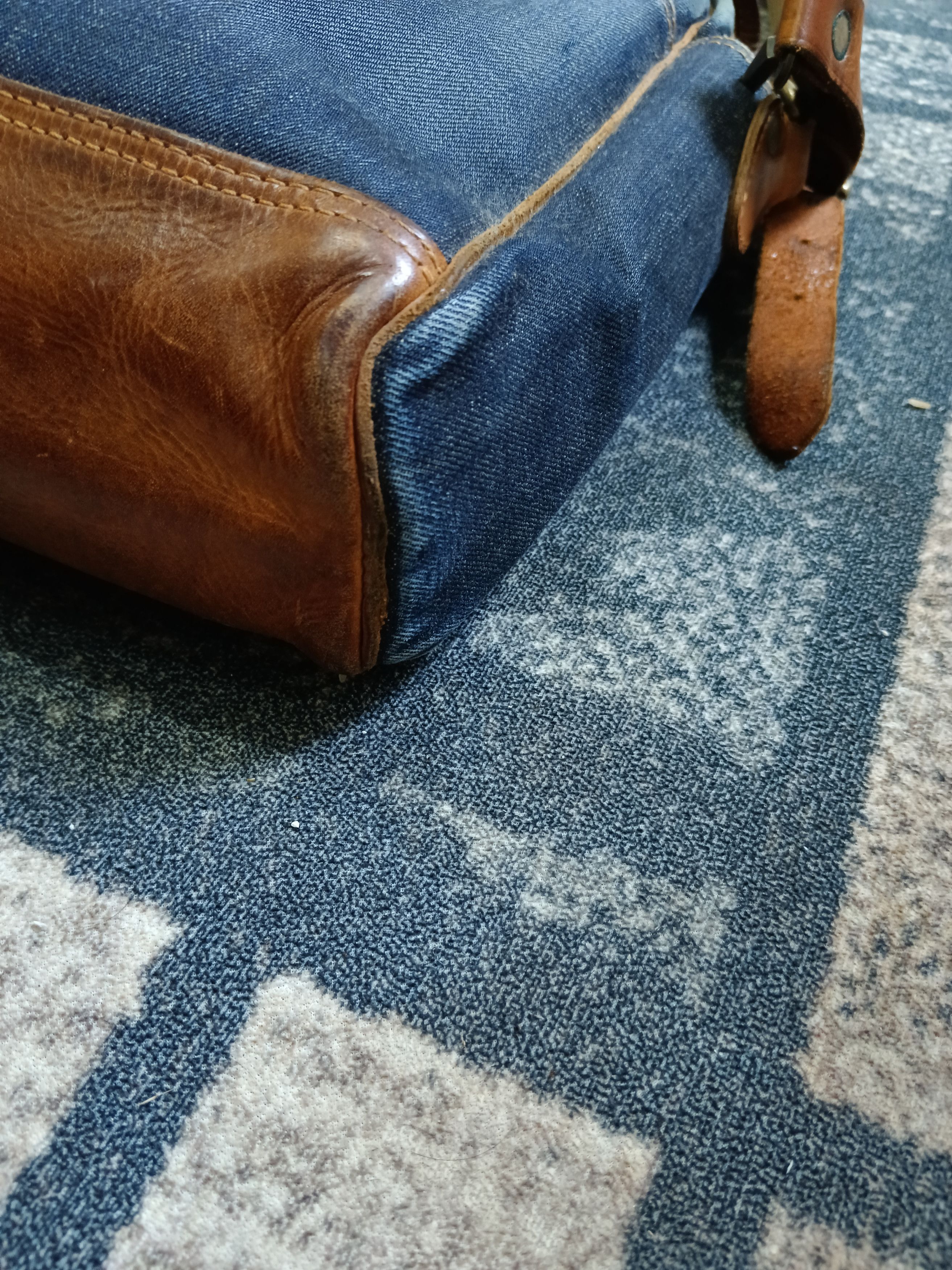 RRL Ralph Lauren DOUBLE RL RALPH LAUREN CANVAS DENIM BRIEFCASE Size ONE SIZE - 6 Thumbnail